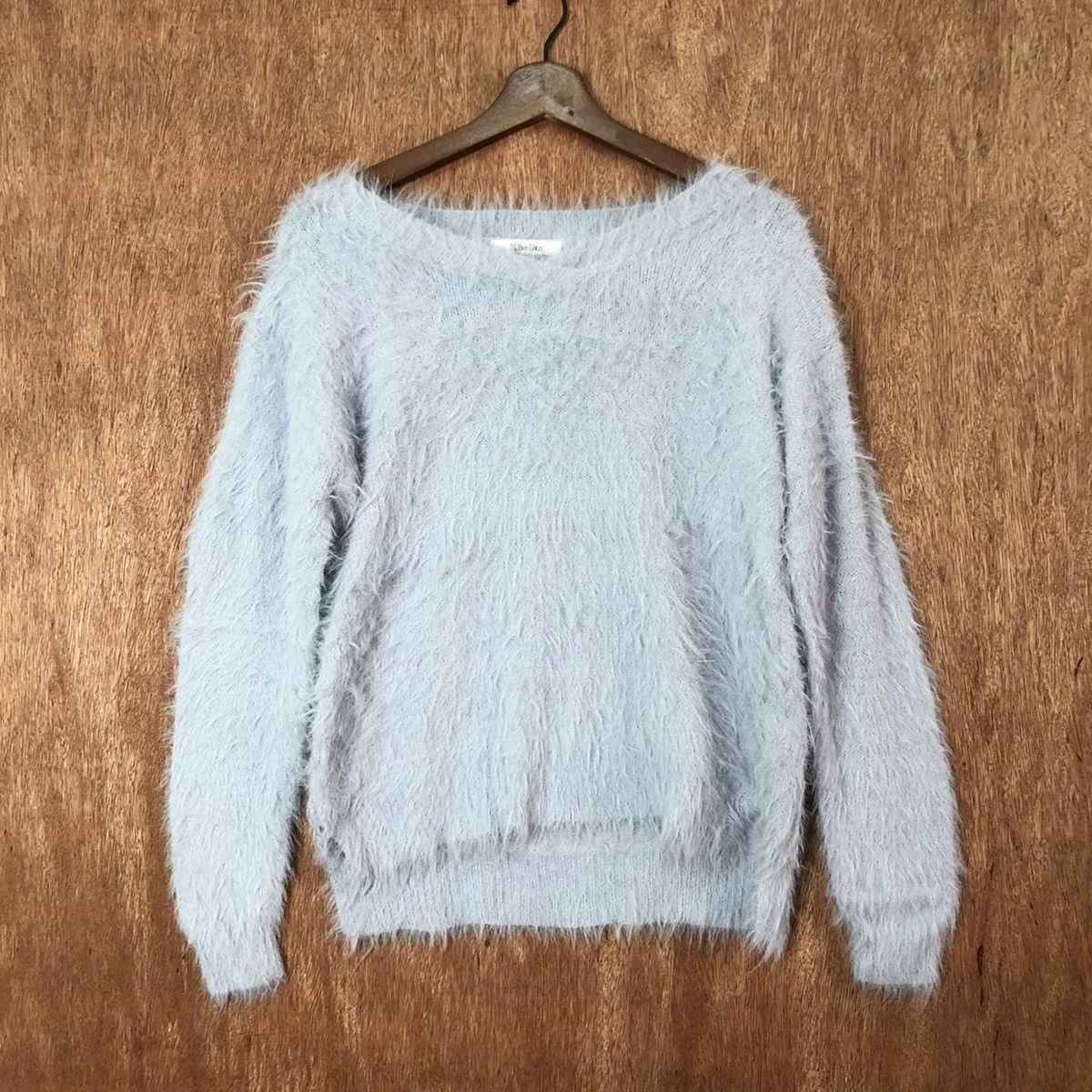 image of Homespun Knitwear Japan Khalita Light Purple Mohair Soft Fur Knitwear, Men's (Size Medium)