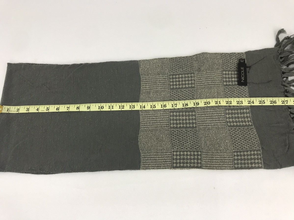 Designer × Other Vintage Nicole Muffler Scarf Plain Checked Design Size ONE SIZE - 5 Thumbnail