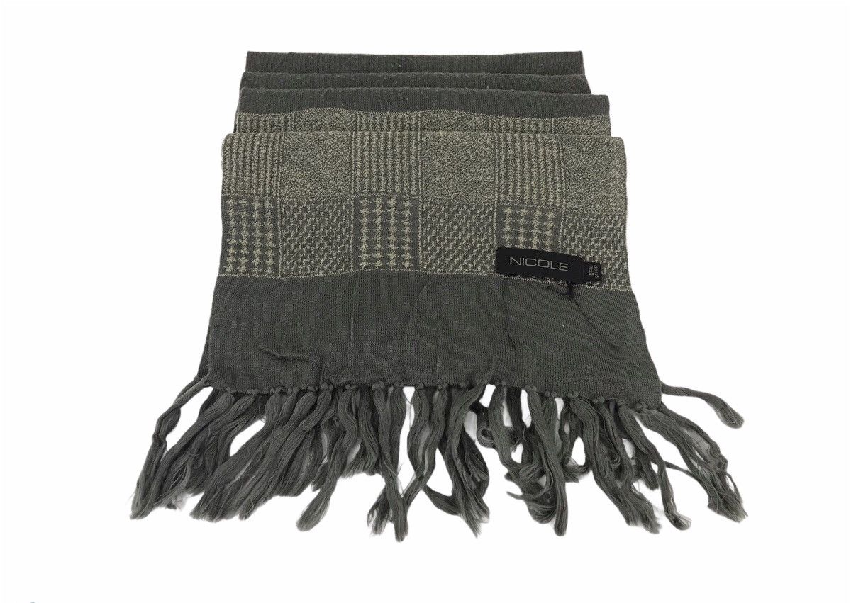 Designer × Other Vintage Nicole Muffler Scarf Plain Checked Design Size ONE SIZE - 1 Thumbnail