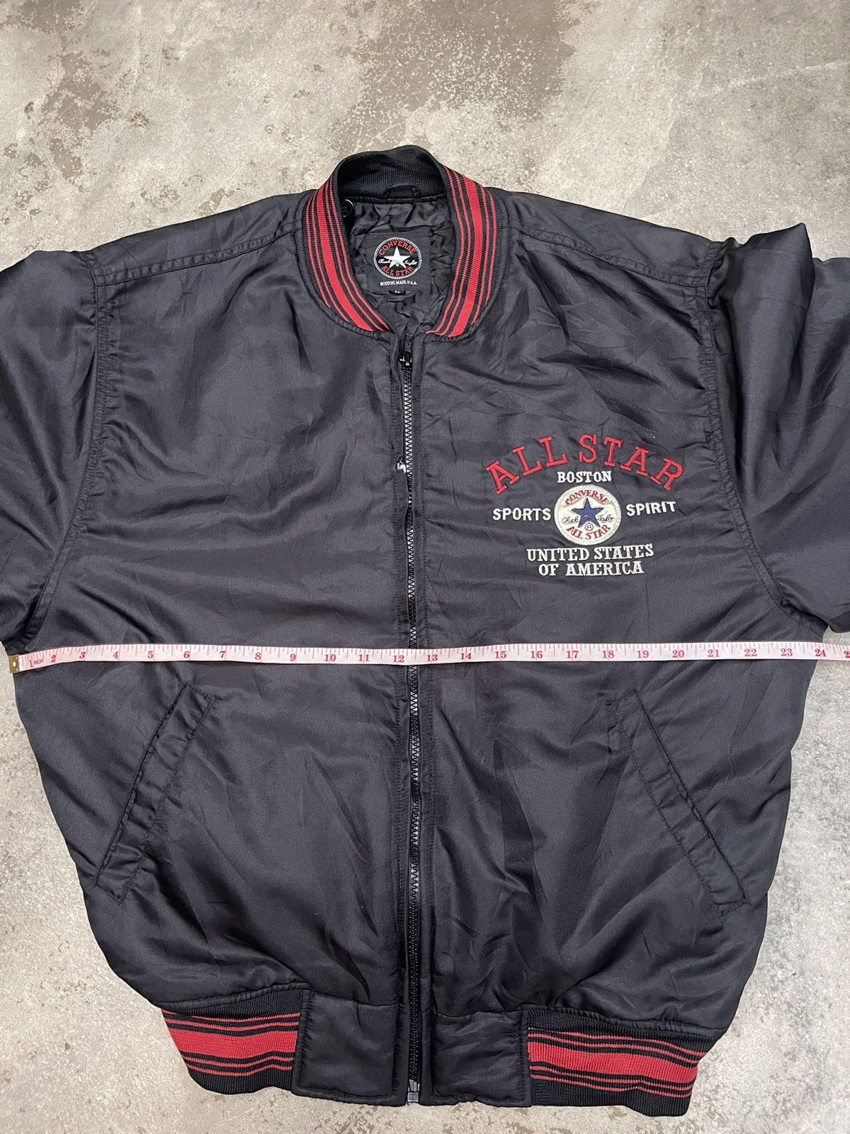 Converse Vintage Converse Bomber Jacket Embroidery Logo Size US L / EU 52-54 / 3 - 9 Thumbnail