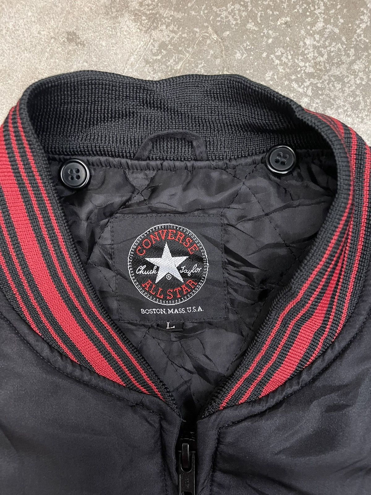 Converse Vintage Converse Bomber Jacket Embroidery Logo Size US L / EU 52-54 / 3 - 5 Thumbnail