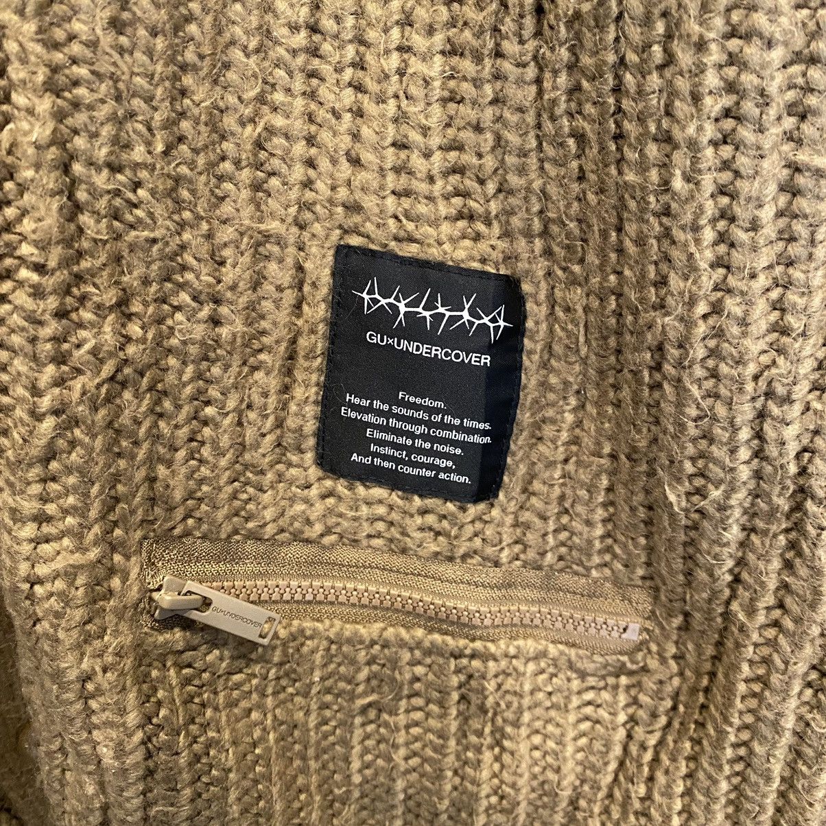 Undercover Undercover x GU Heavyweight Cable Knit Brown Cardigan Size US XL / EU 56 / 4 - 5 Thumbnail