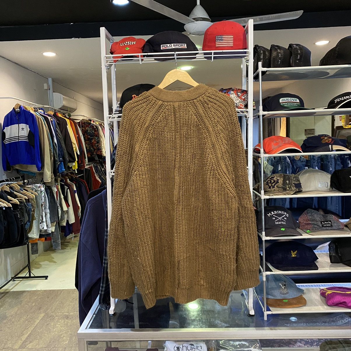 Undercover Undercover x GU Heavyweight Cable Knit Brown Cardigan Size US XL / EU 56 / 4 - 2 Thumbnail