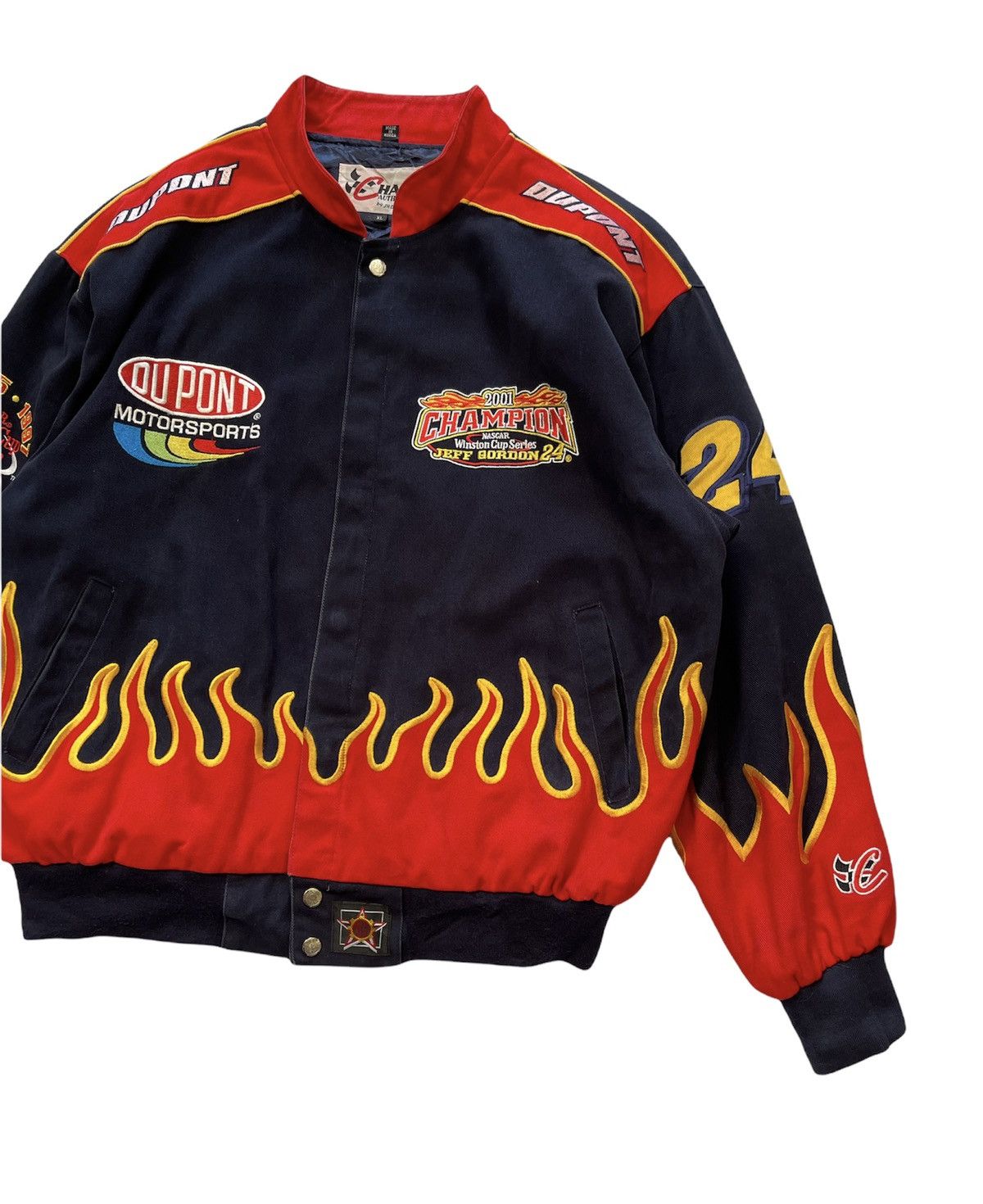 Jeff Hamilton RARE!!! Vintage Jeff Hamilton Nascar Racing Bomber Jacket Size US XL / EU 56 / 4 - 7 Thumbnail