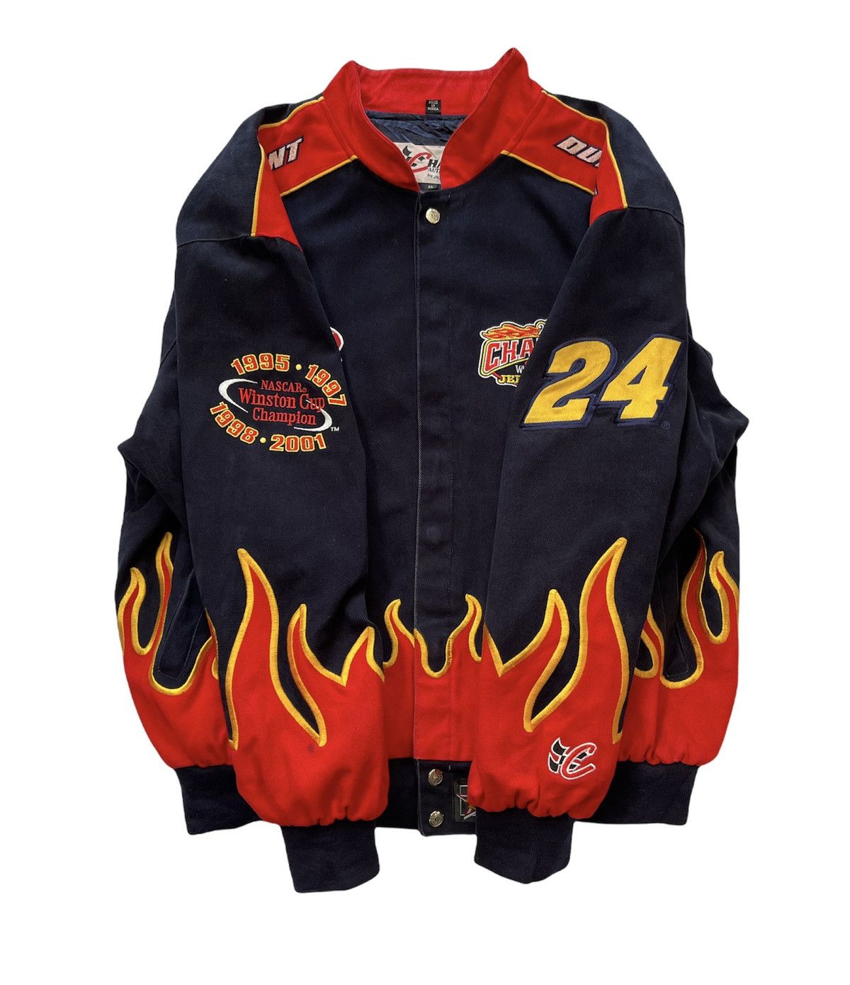 Jeff Hamilton RARE!!! Vintage Jeff Hamilton Nascar Racing Bomber Jacket Size US XL / EU 56 / 4 - 3 Thumbnail