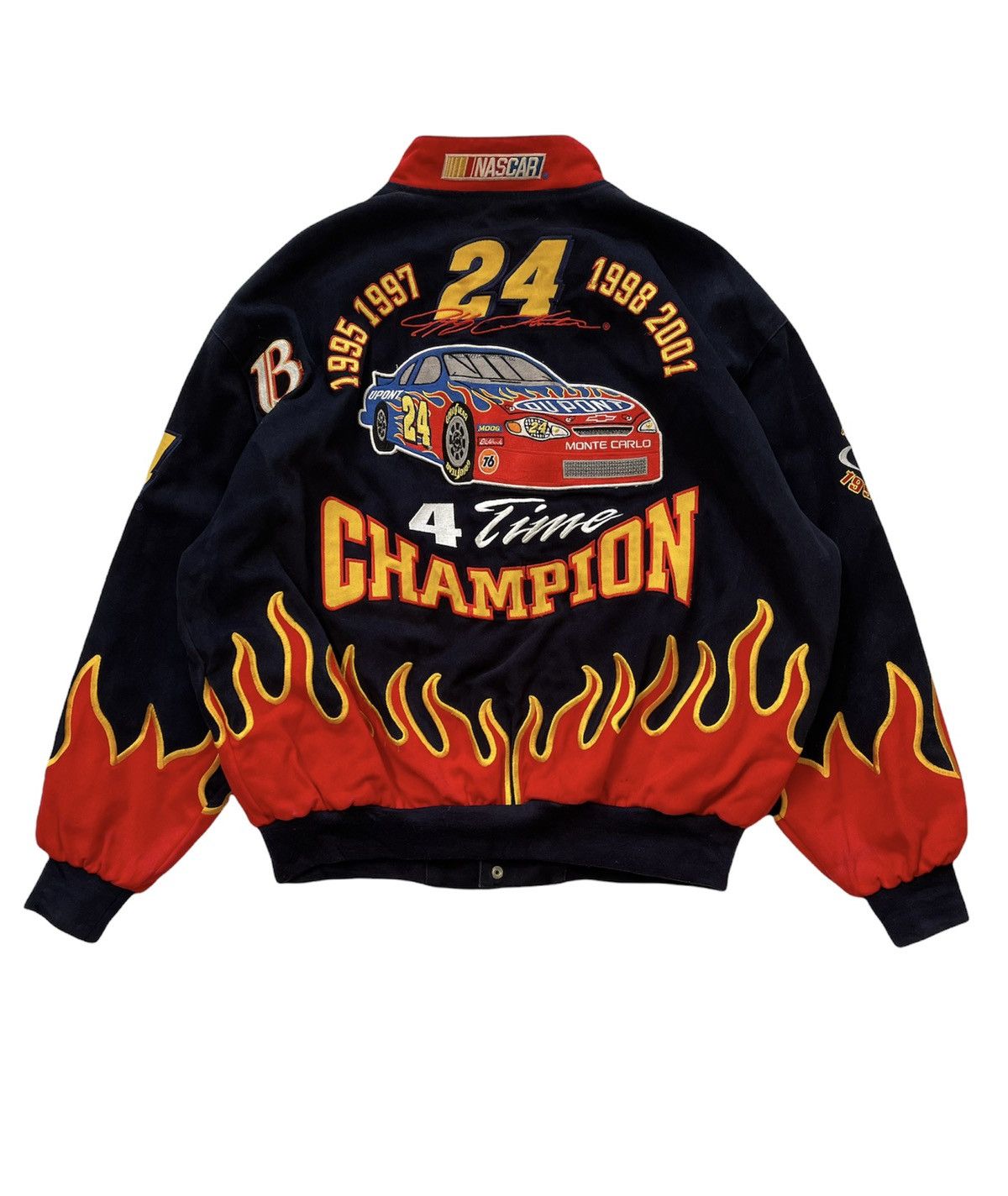 Jeff Hamilton RARE!!! Vintage Jeff Hamilton Nascar Racing Bomber Jacket Size US XL / EU 56 / 4 - 2 Thumbnail