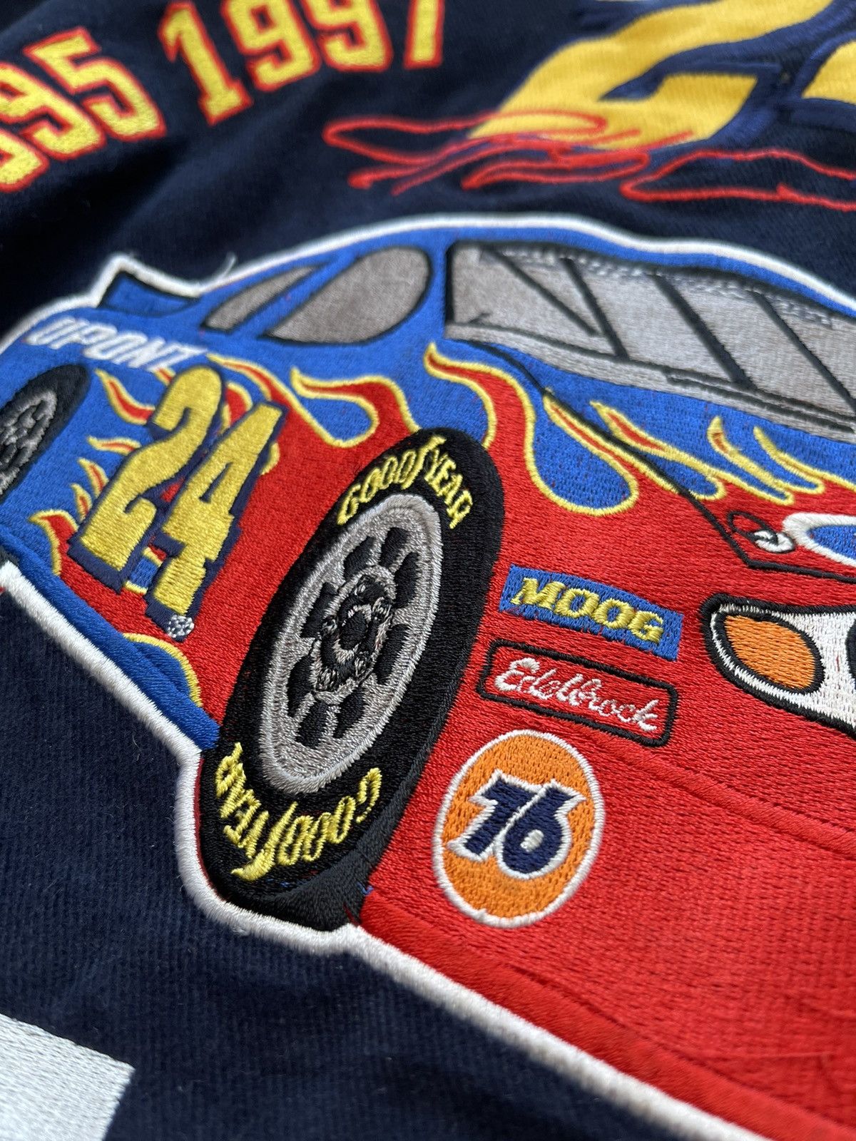Jeff Hamilton RARE!!! Vintage Jeff Hamilton Nascar Racing Bomber Jacket Size US XL / EU 56 / 4 - 11 Thumbnail