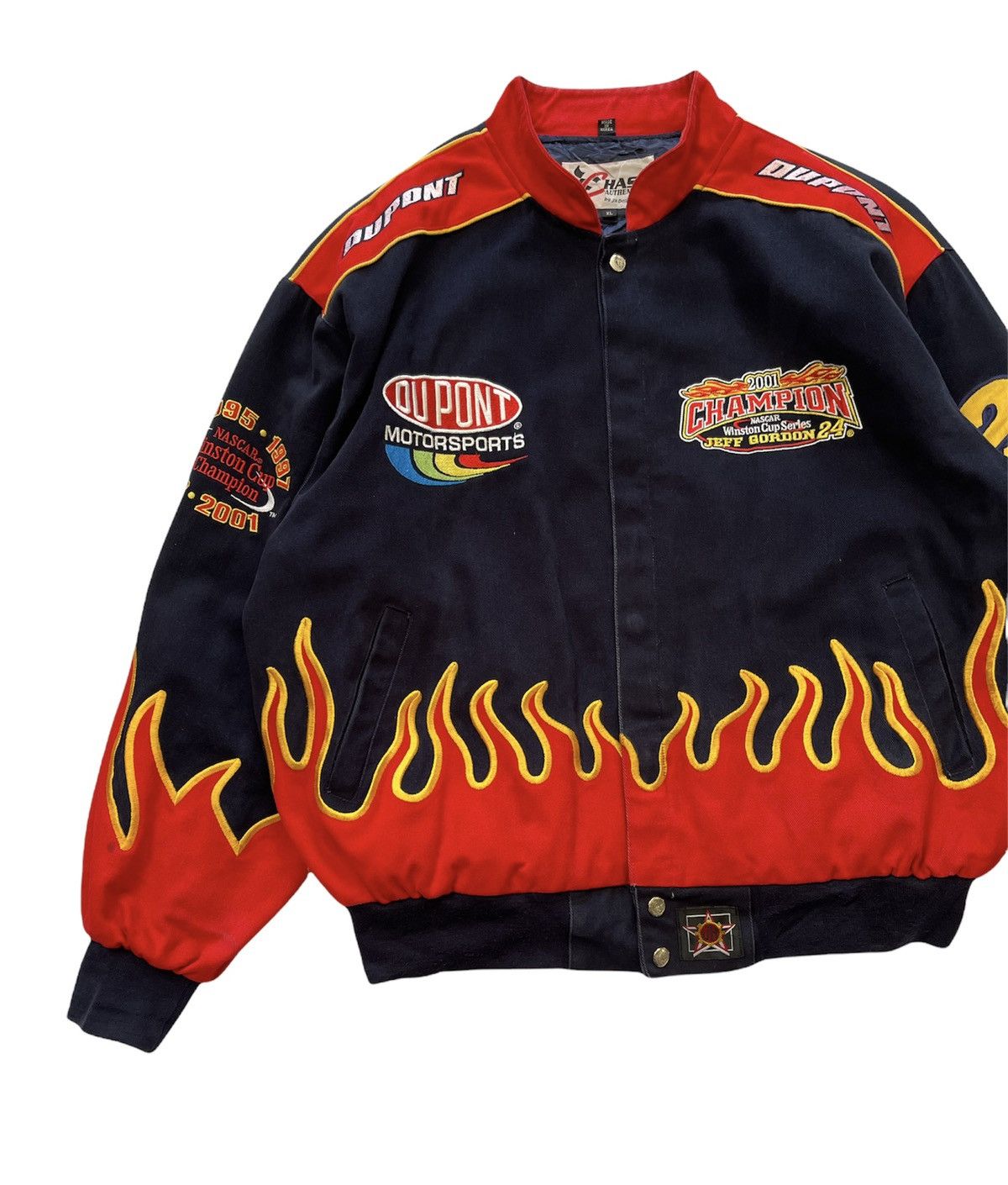 Jeff Hamilton RARE!!! Vintage Jeff Hamilton Nascar Racing Bomber Jacket Size US XL / EU 56 / 4 - 6 Thumbnail