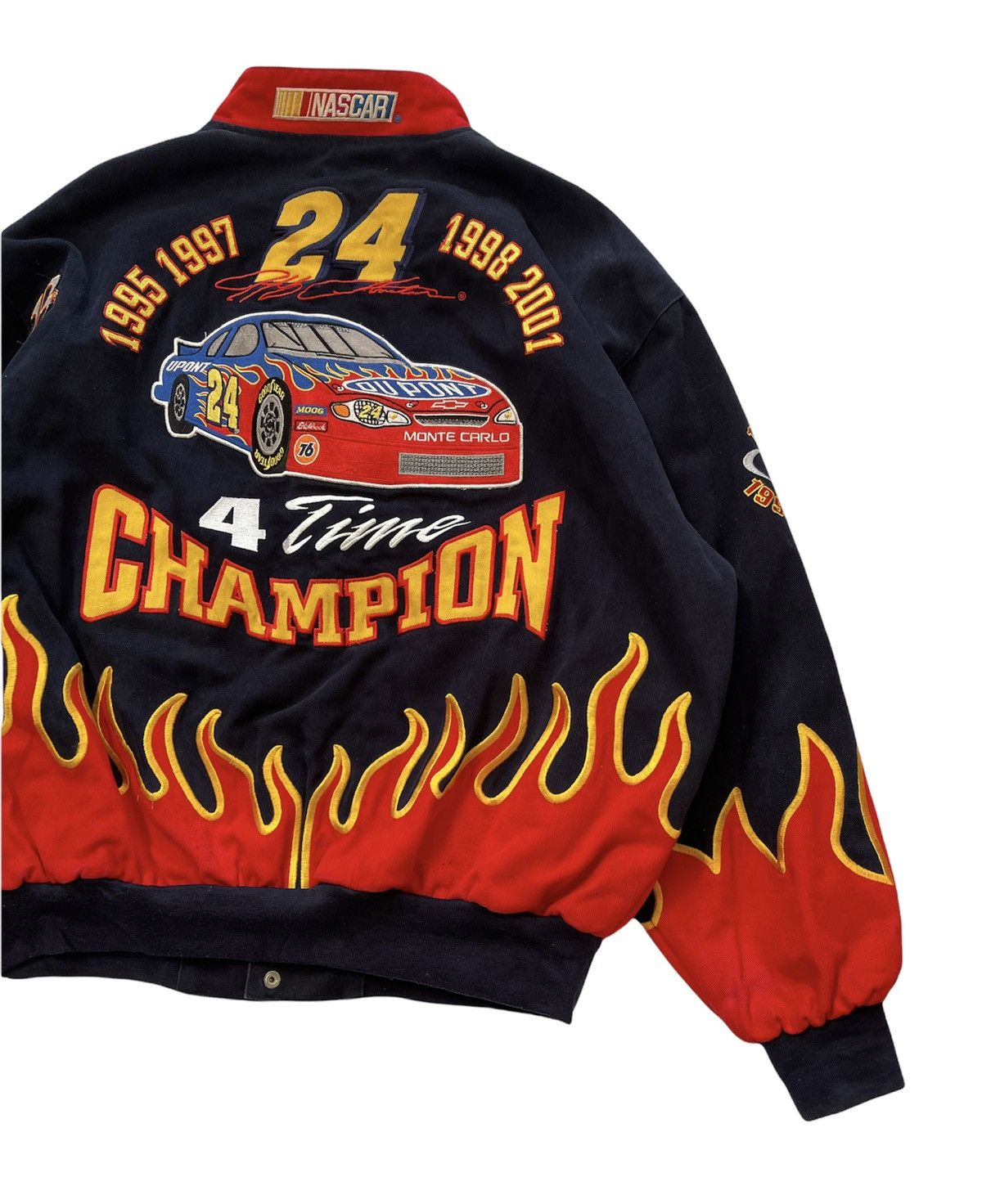 Jeff Hamilton RARE!!! Vintage Jeff Hamilton Nascar Racing Bomber Jacket Size US XL / EU 56 / 4 - 5 Thumbnail