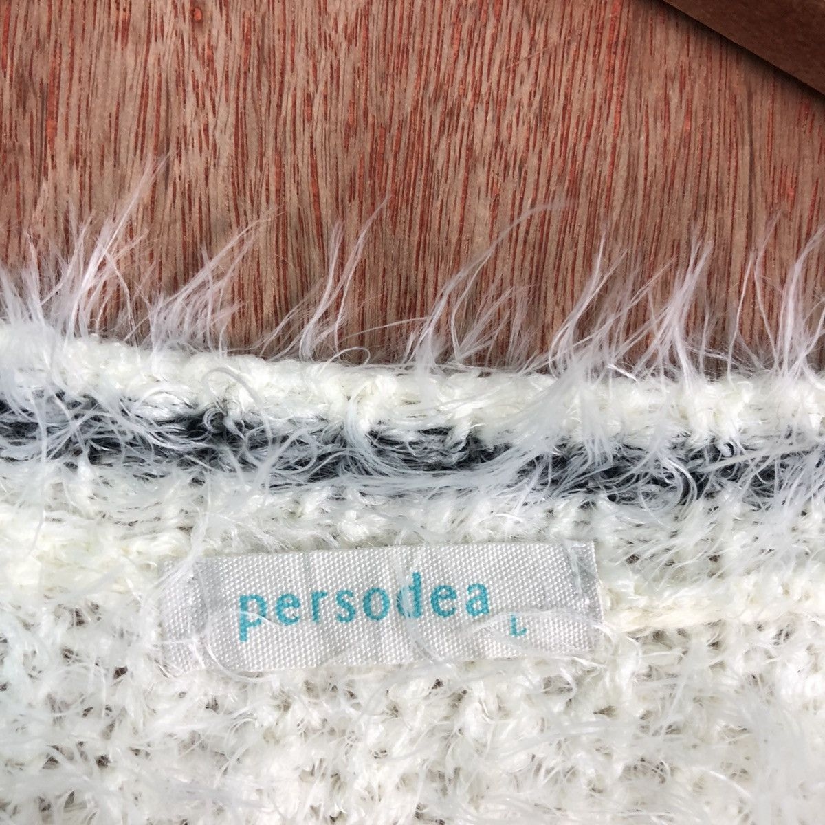 Homespun Knitwear × Japanese Brand Japan White Mohair Shag Shaggy KNitwear Size US L / EU 52-54 / 3 - 8 Thumbnail