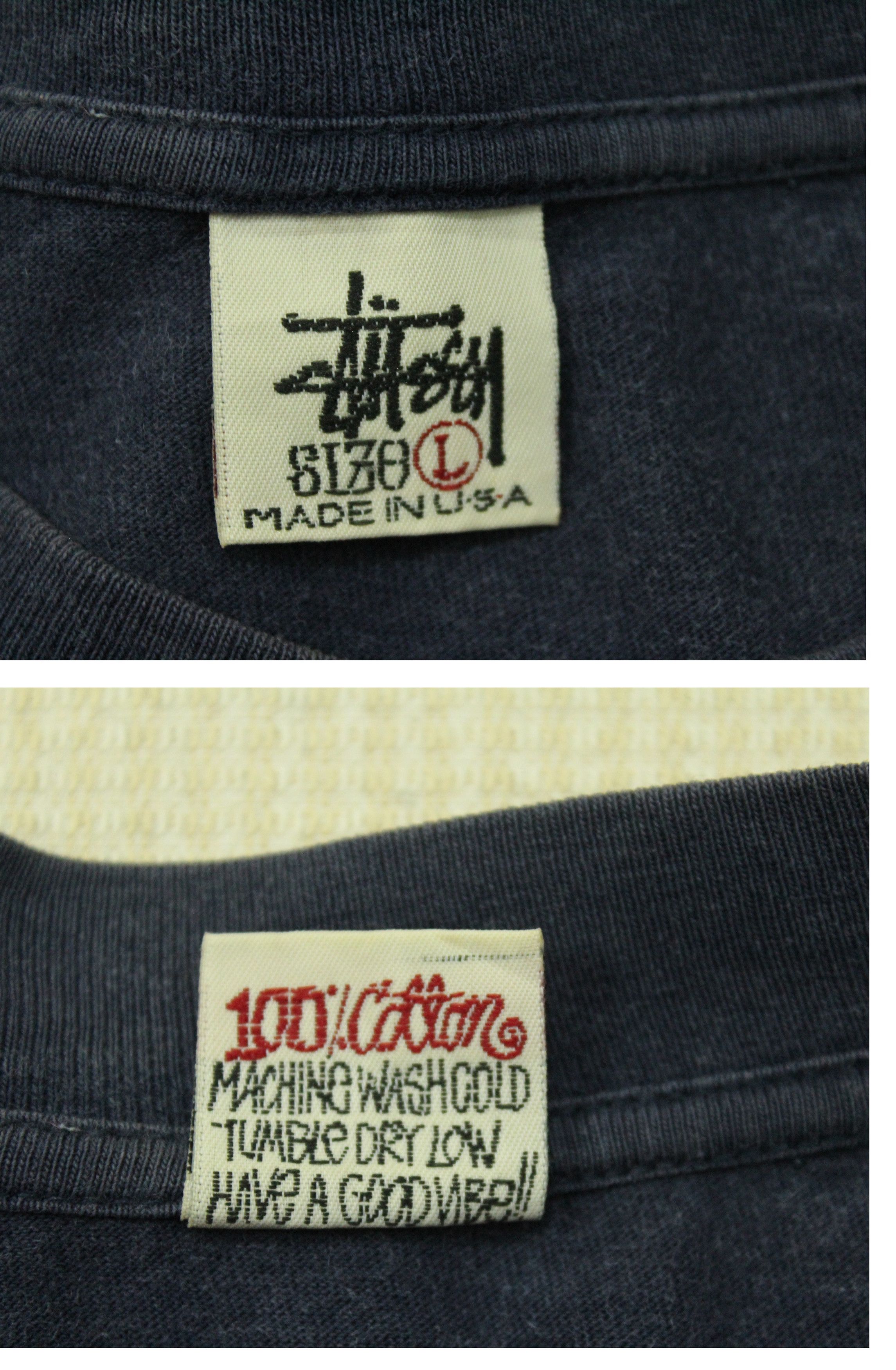 Stussy Distressed Sunfaded Thrashed Vintage STUSSY Shirt Size US L / EU 52-54 / 3 - 12 Thumbnail