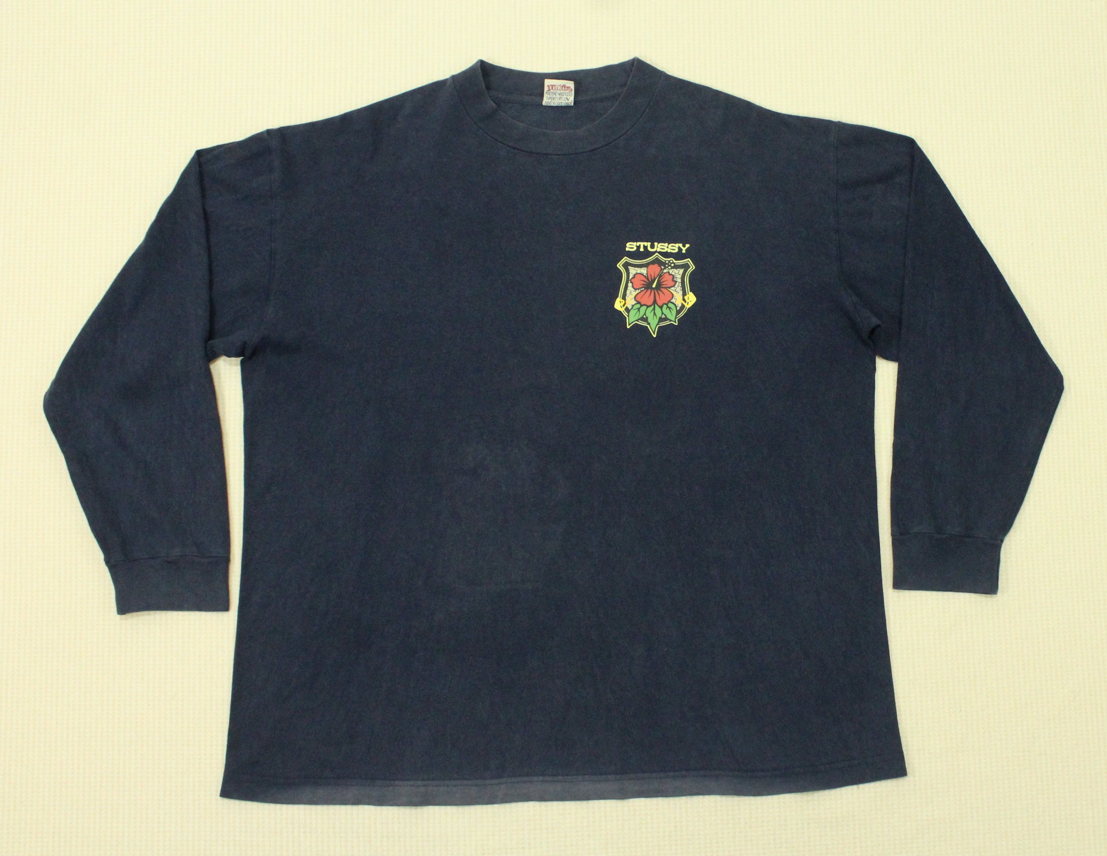 Stussy Distressed Sunfaded Thrashed Vintage STUSSY Shirt Size US L / EU 52-54 / 3 - 6 Thumbnail