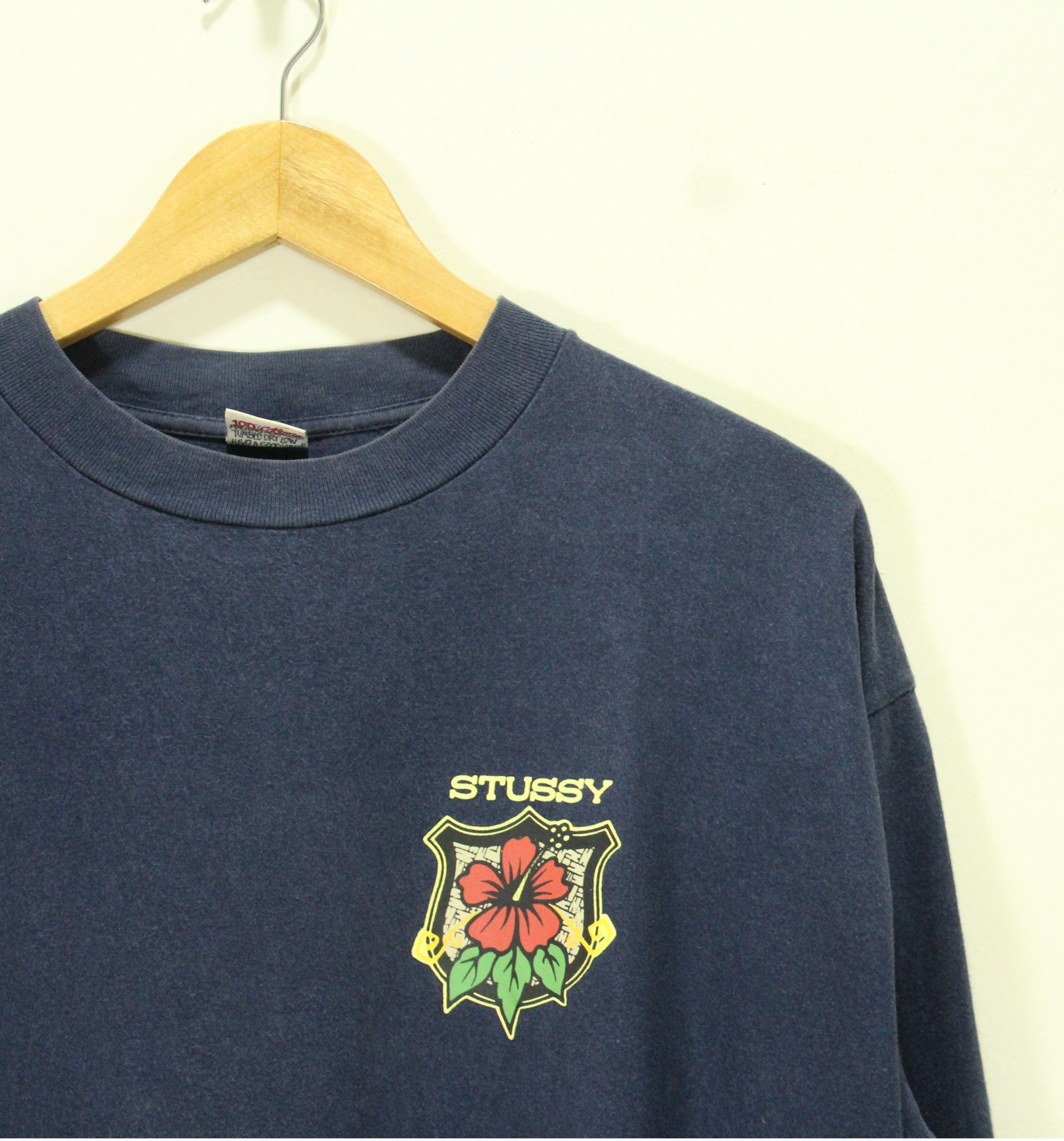 Stussy Distressed Sunfaded Thrashed Vintage STUSSY Shirt Size US L / EU 52-54 / 3 - 5 Thumbnail