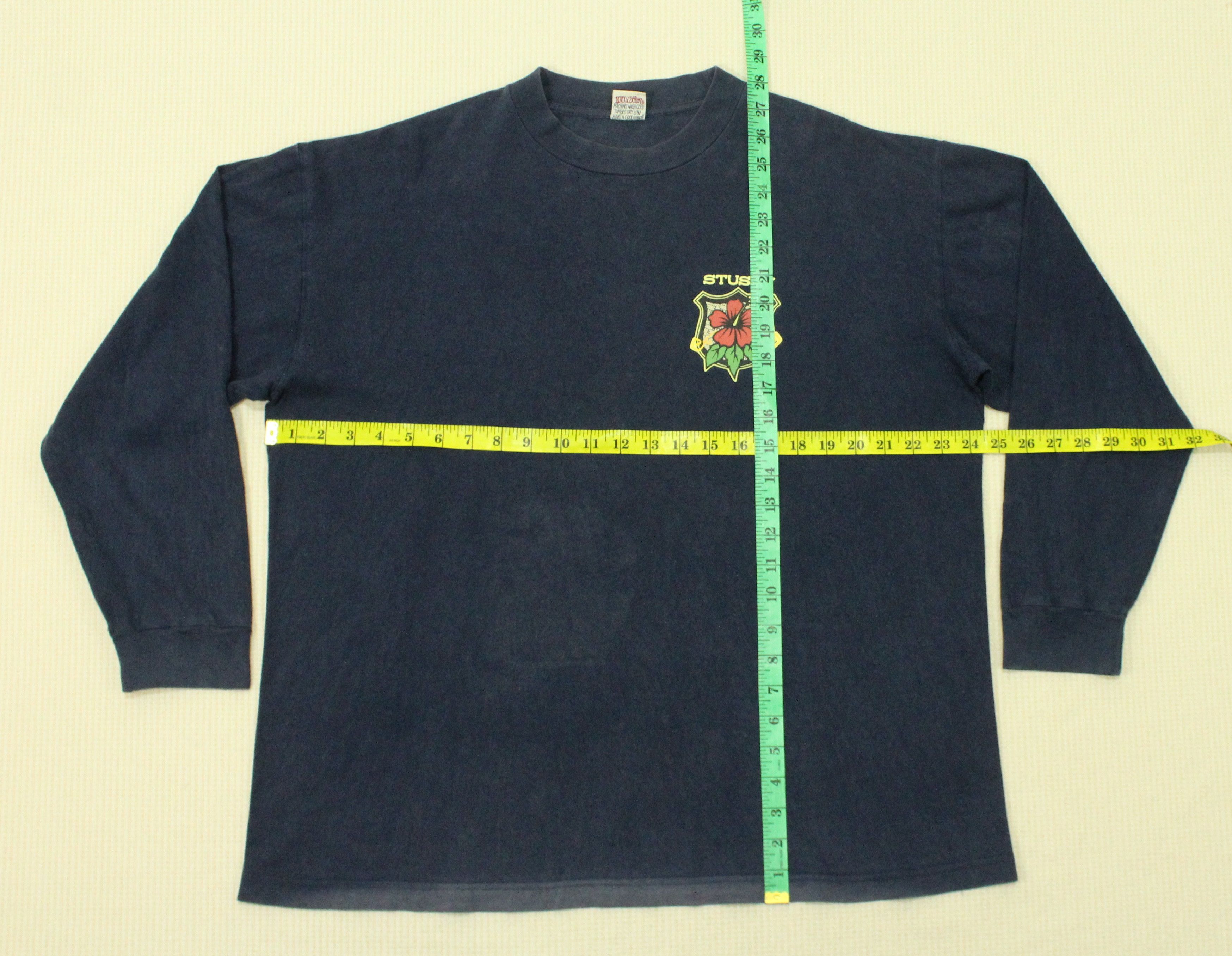 Stussy Distressed Sunfaded Thrashed Vintage STUSSY Shirt Size US L / EU 52-54 / 3 - 13 Thumbnail