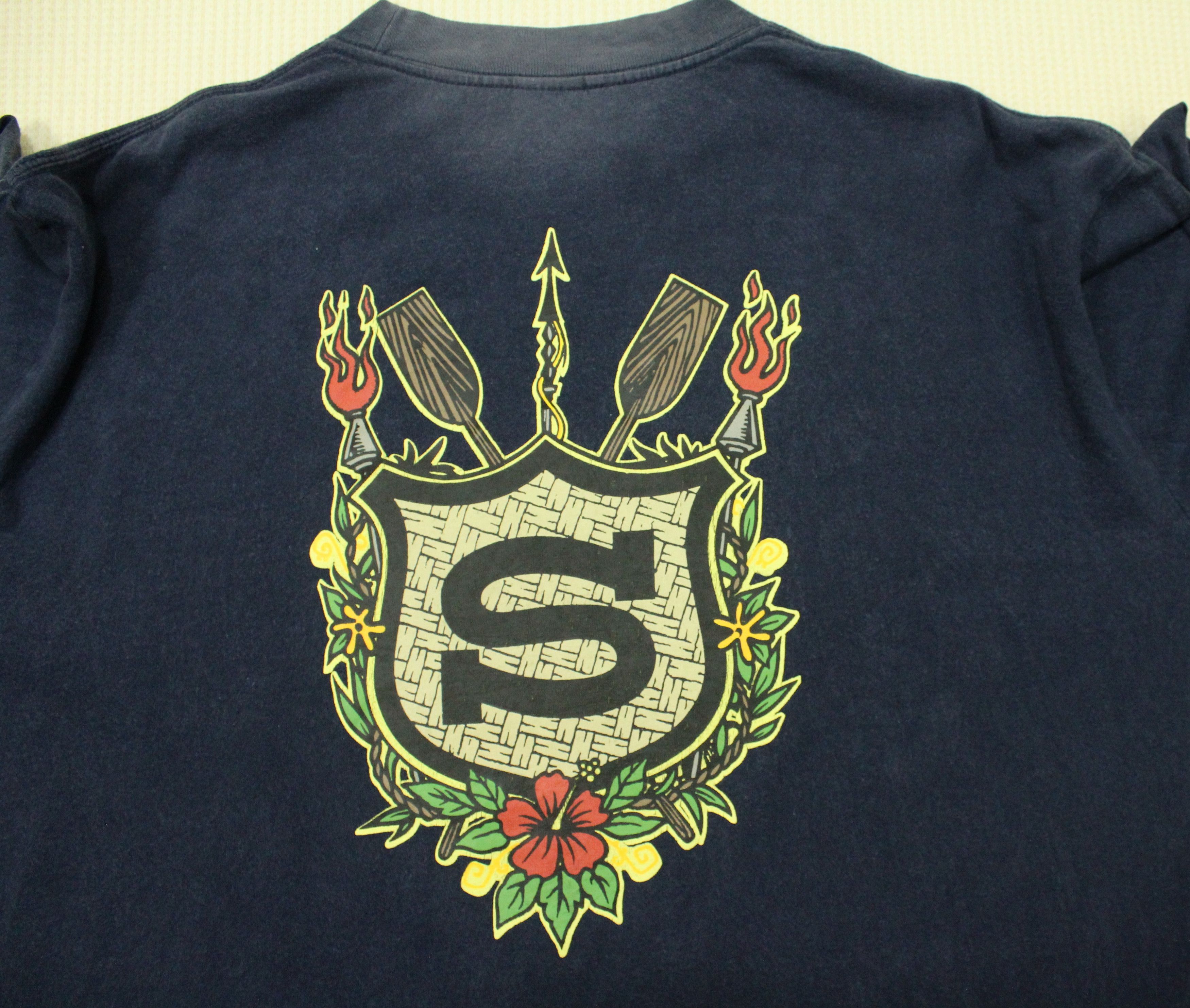 Stussy Distressed Sunfaded Thrashed Vintage STUSSY Shirt Size US L / EU 52-54 / 3 - 9 Thumbnail