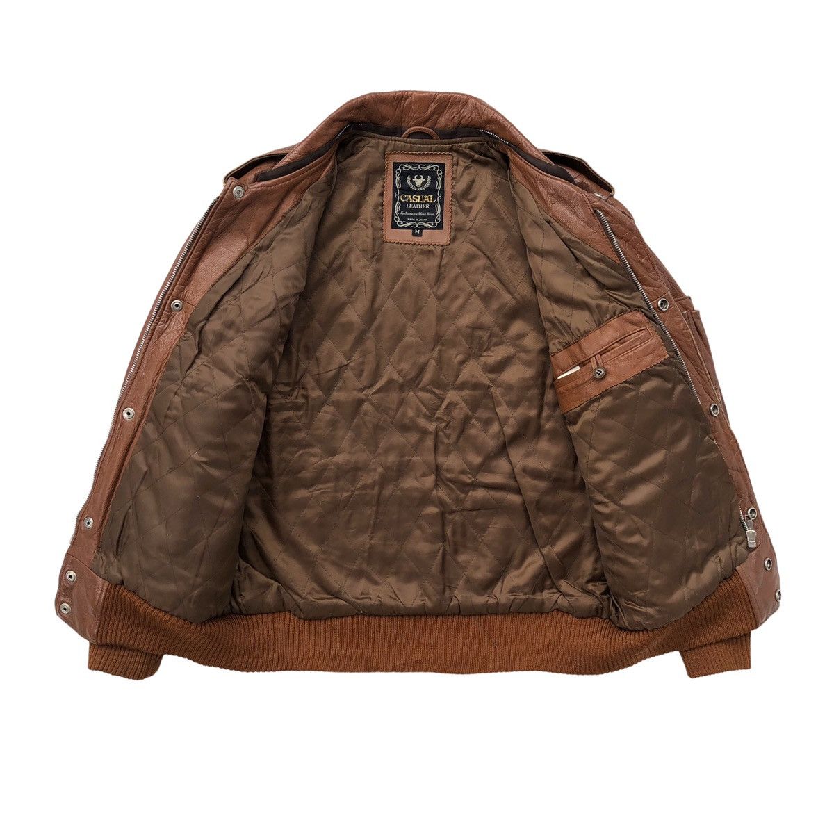 Japanese Brand 🔥Vintage Pilot Cowhide Jacket by Casual Leather Japan Size US M / EU 48-50 / 2 - 11 Thumbnail