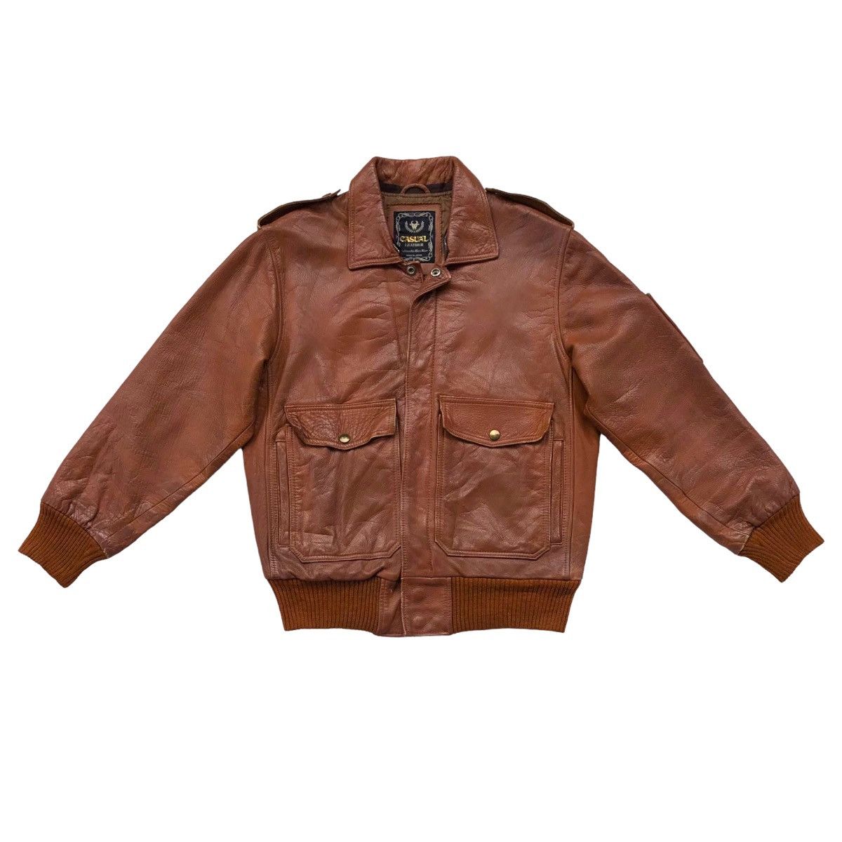 Japanese Brand 🔥Vintage Pilot Cowhide Jacket by Casual Leather Japan Size US M / EU 48-50 / 2 - 10 Thumbnail