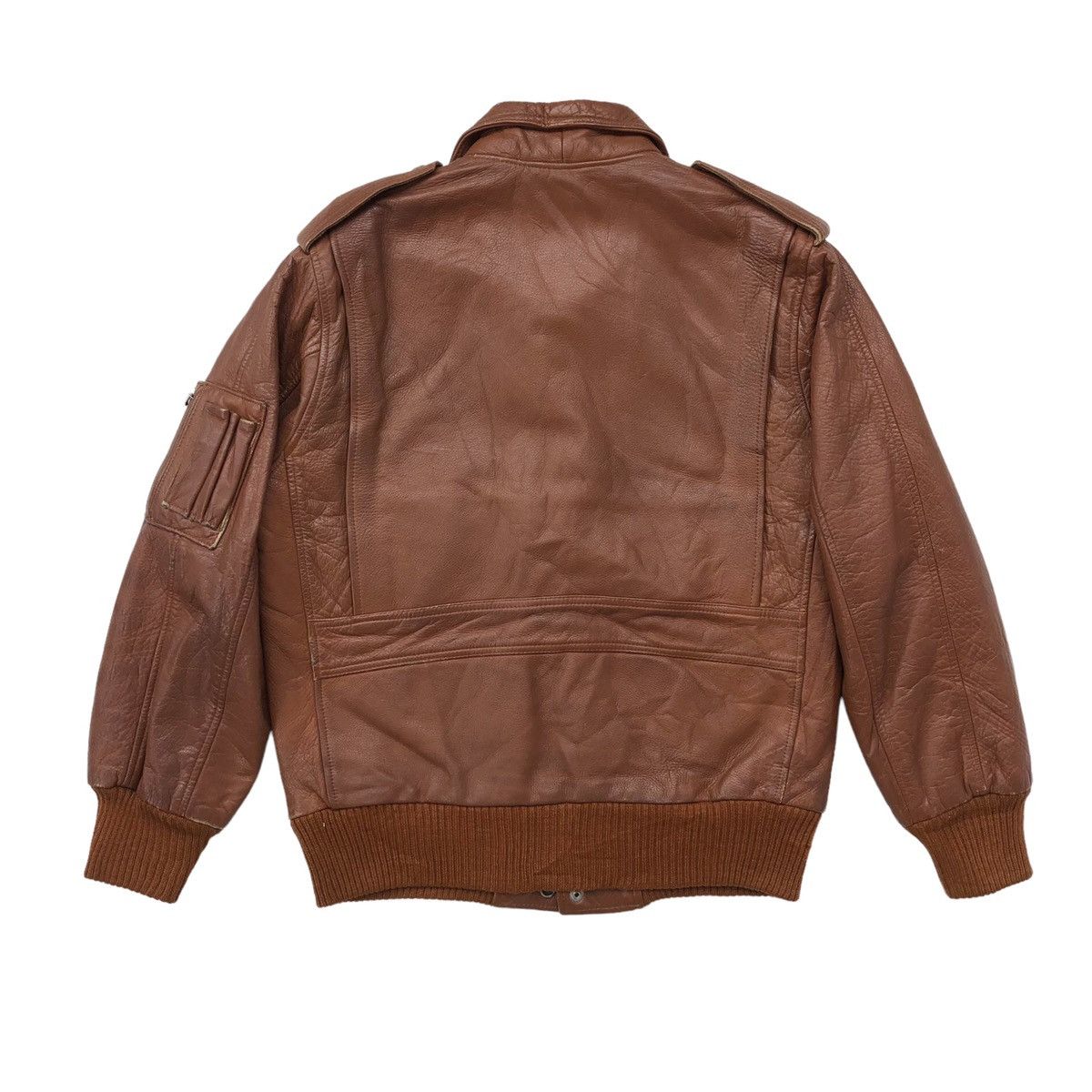 Japanese Brand 🔥Vintage Pilot Cowhide Jacket by Casual Leather Japan Size US M / EU 48-50 / 2 - 12 Thumbnail