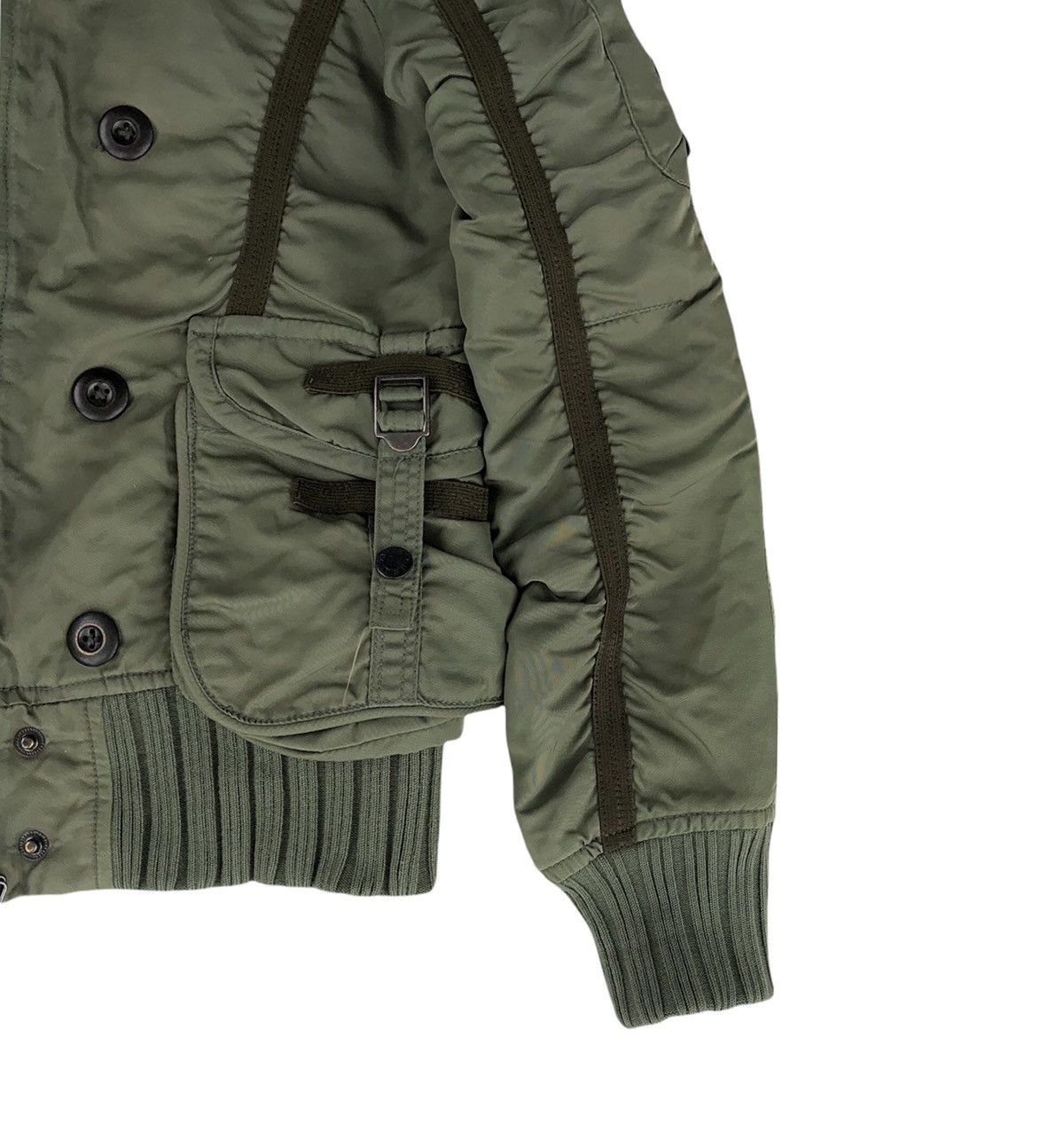 Avirex Flight Garment N-2B Hooded Short Nylon Bomber Jacket