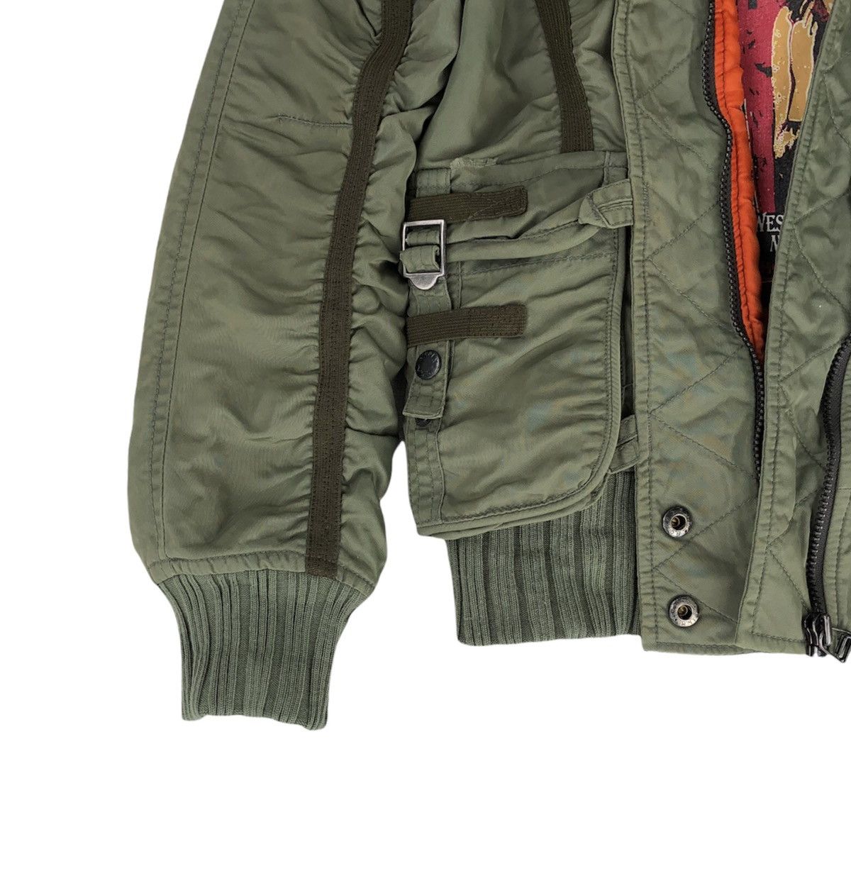 AVIREX USA type N-2B × B-3 flight jacket Avirex Type B3 B-3 Flight Mouton Leather Jacket 42 Size Made in