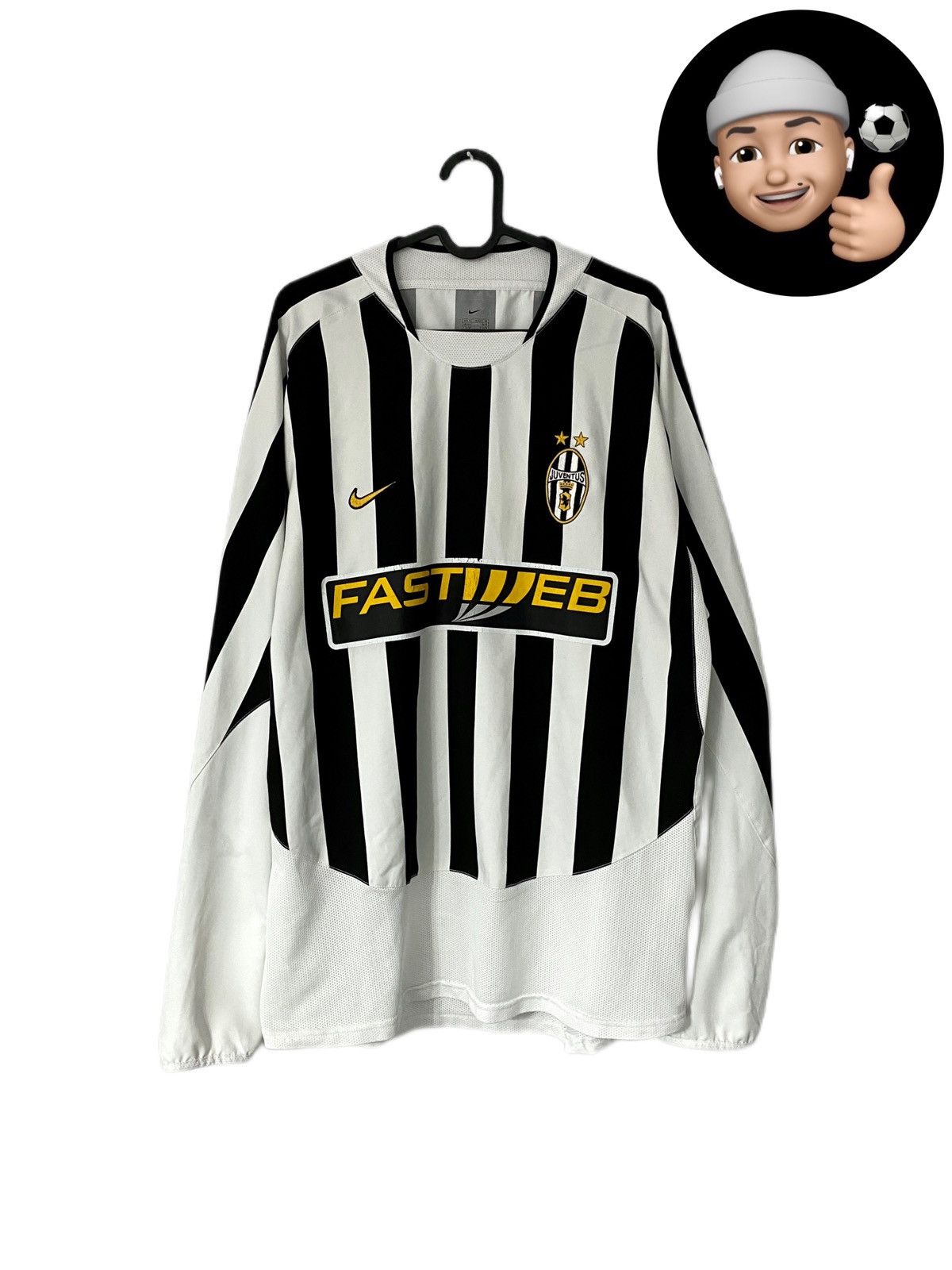 Nike × Vintage 2003 2004 Juventus Home Vintage Home Long Soccer Jersey Size US XL / EU 56 / 4 - 1 Thumbnail