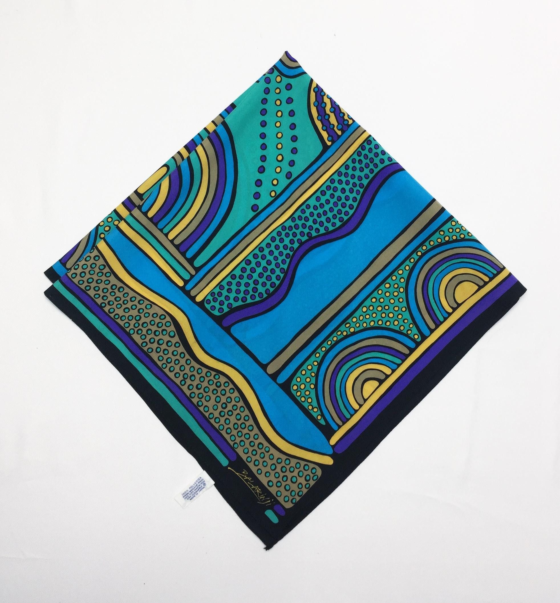Vintage Rare Vintage Balarinji Silk Scarf Made in Japan Nice Design ...