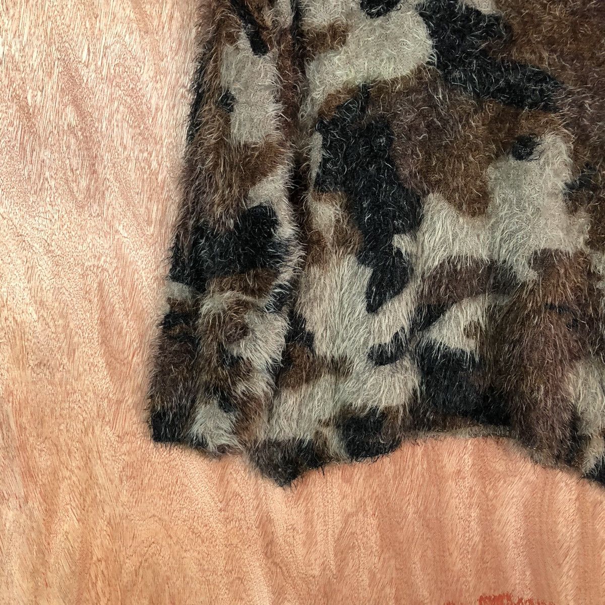 Japanese Brand DL Decides Camo Shag Shaggy Fur Mohair Knitwear #6667 Size US M / EU 48-50 / 2 - 11 Thumbnail
