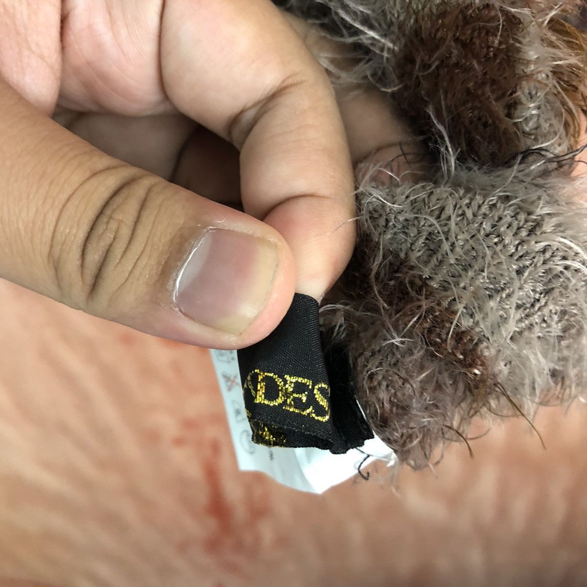 Japanese Brand DL Decides Camo Shag Shaggy Fur Mohair Knitwear #6667 Size US M / EU 48-50 / 2 - 9 Thumbnail