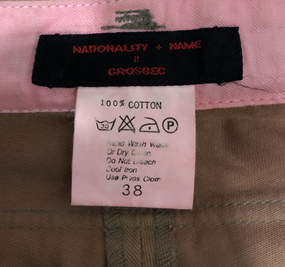 Designer × Vintage NATIONALITY + NAME GROSBEC PANTS Size US 29 - 15 Thumbnail