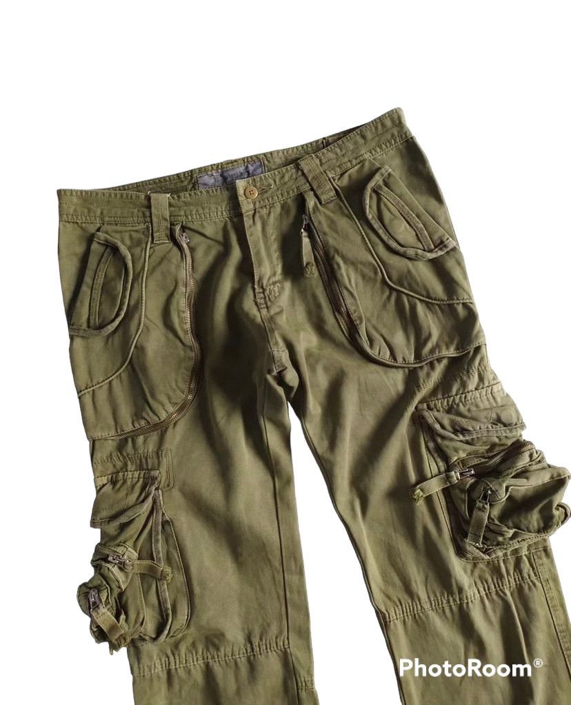 Hysteric Glamour 🔥 Rare Design Travis Scott Tactical Multi Pocket Brown Army Size US 32 / EU 48 - 2 Thumbnail