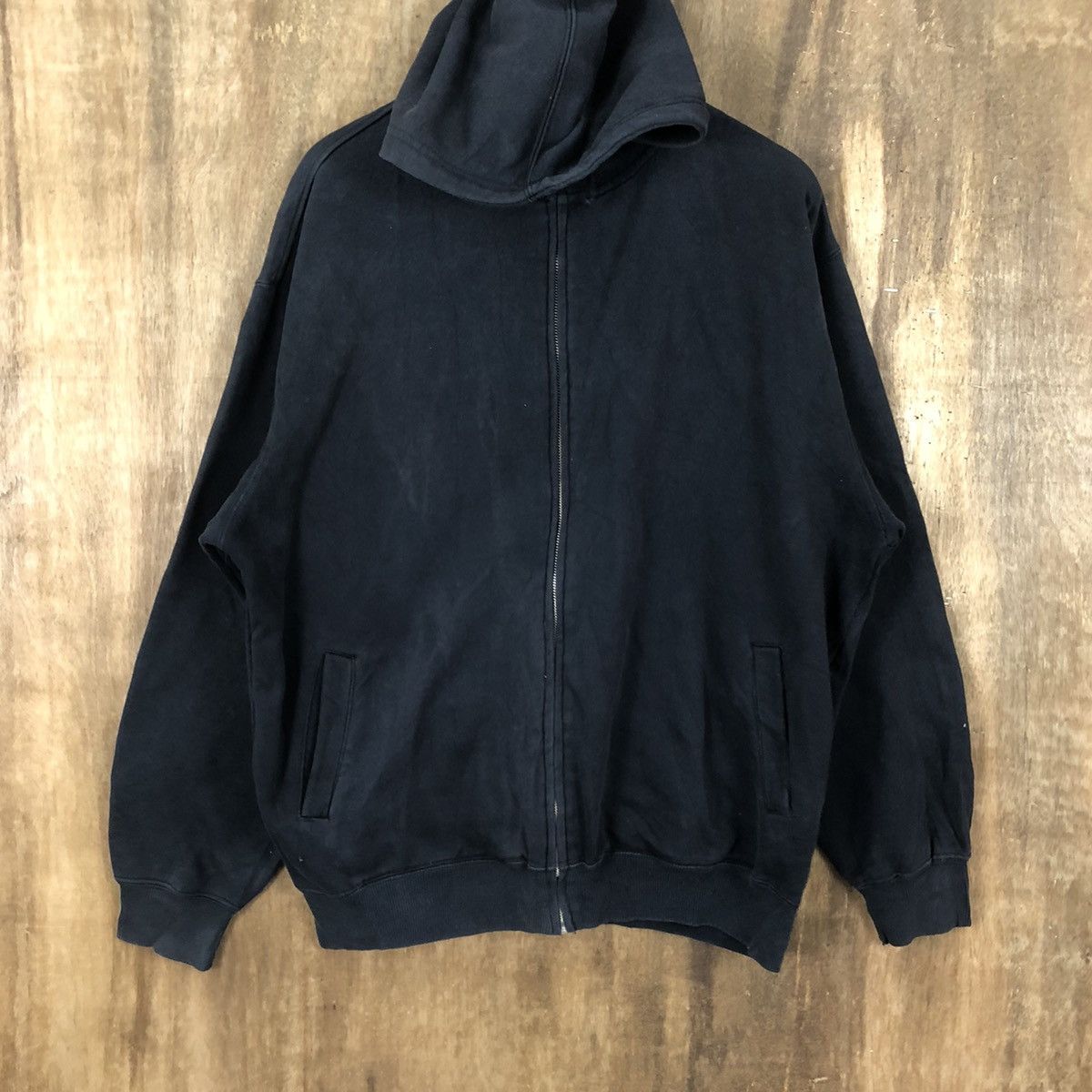 Japanese Brand Japanese Brand Blank Faded Black Sweatshirt Hoodies Size US XL / EU 56 / 4 - 3 Thumbnail