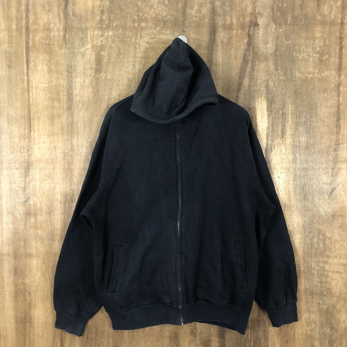 Japanese Brand Japanese Brand Blank Faded Black Sweatshirt Hoodies Size US XL / EU 56 / 4 - 1 Thumbnail