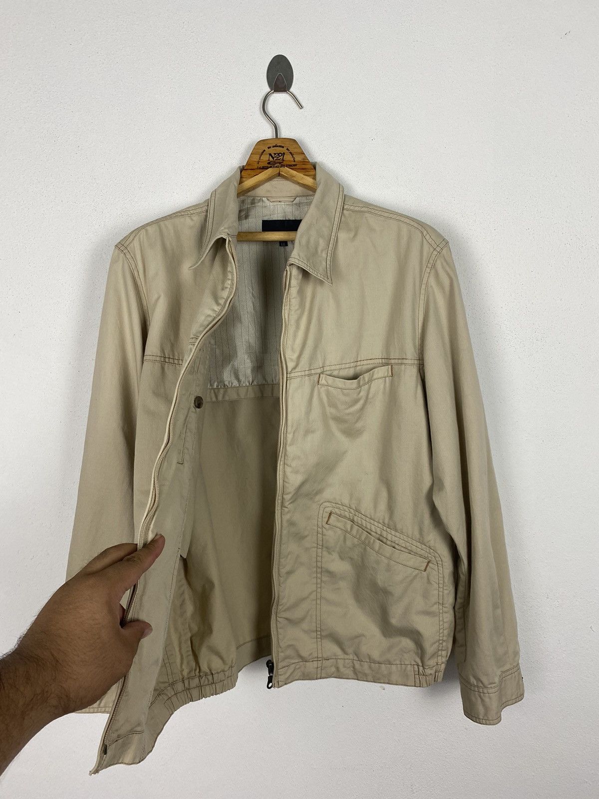Designer × Japanese Brand × Kansai Yamamoto FULL ZIPPER WORKWEAR JACKET BY KANSAI YAMAMOTO TRAVIS STYLE Size US L / EU 52-54 / 3 - 10 Thumbnail