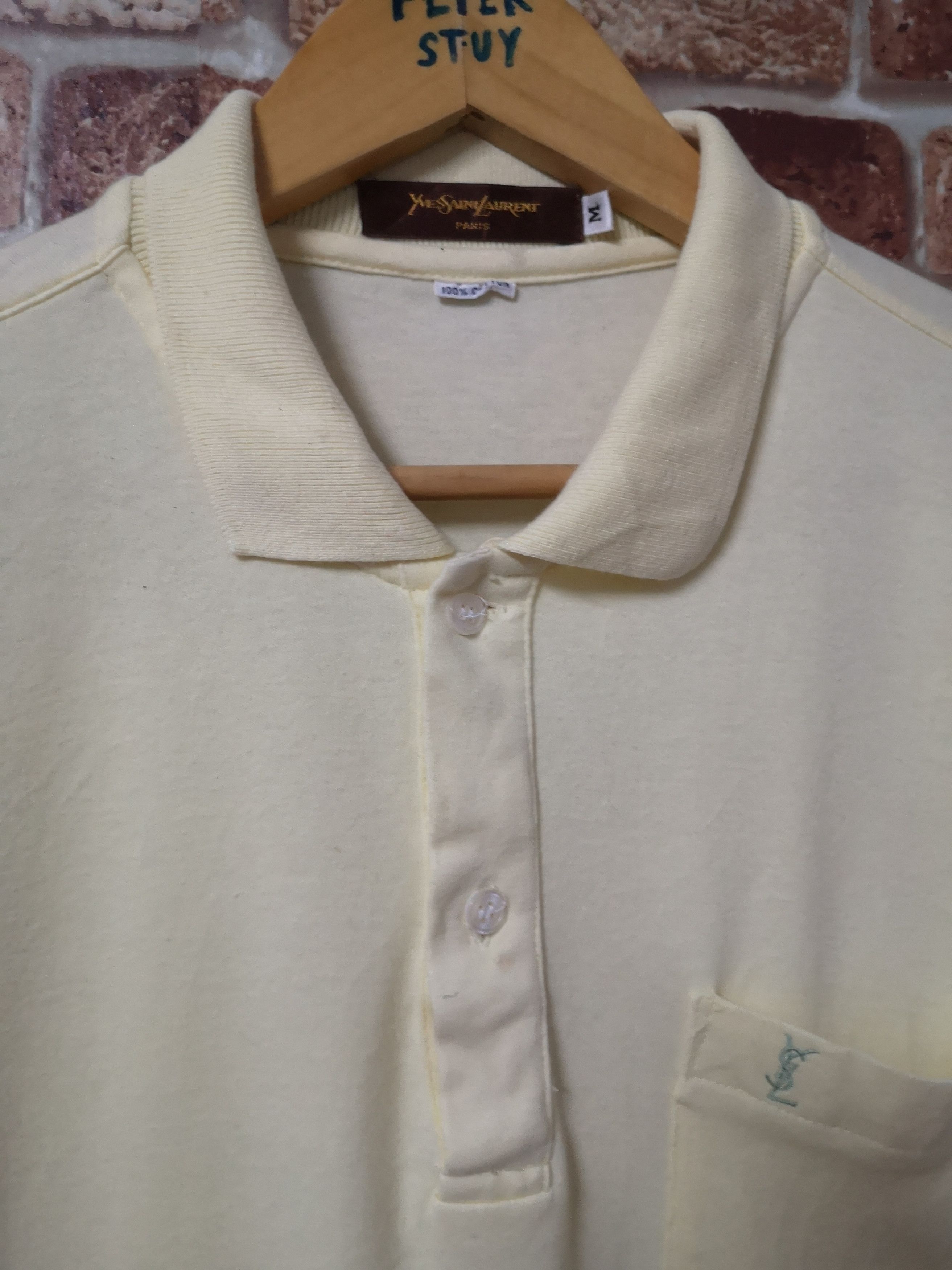 Designer × Vintage × Yves Saint Laurent 🔥Yves Saint Laurent Polo Single Pocket Size US M / EU 48-50 / 2 - 2 Thumbnail