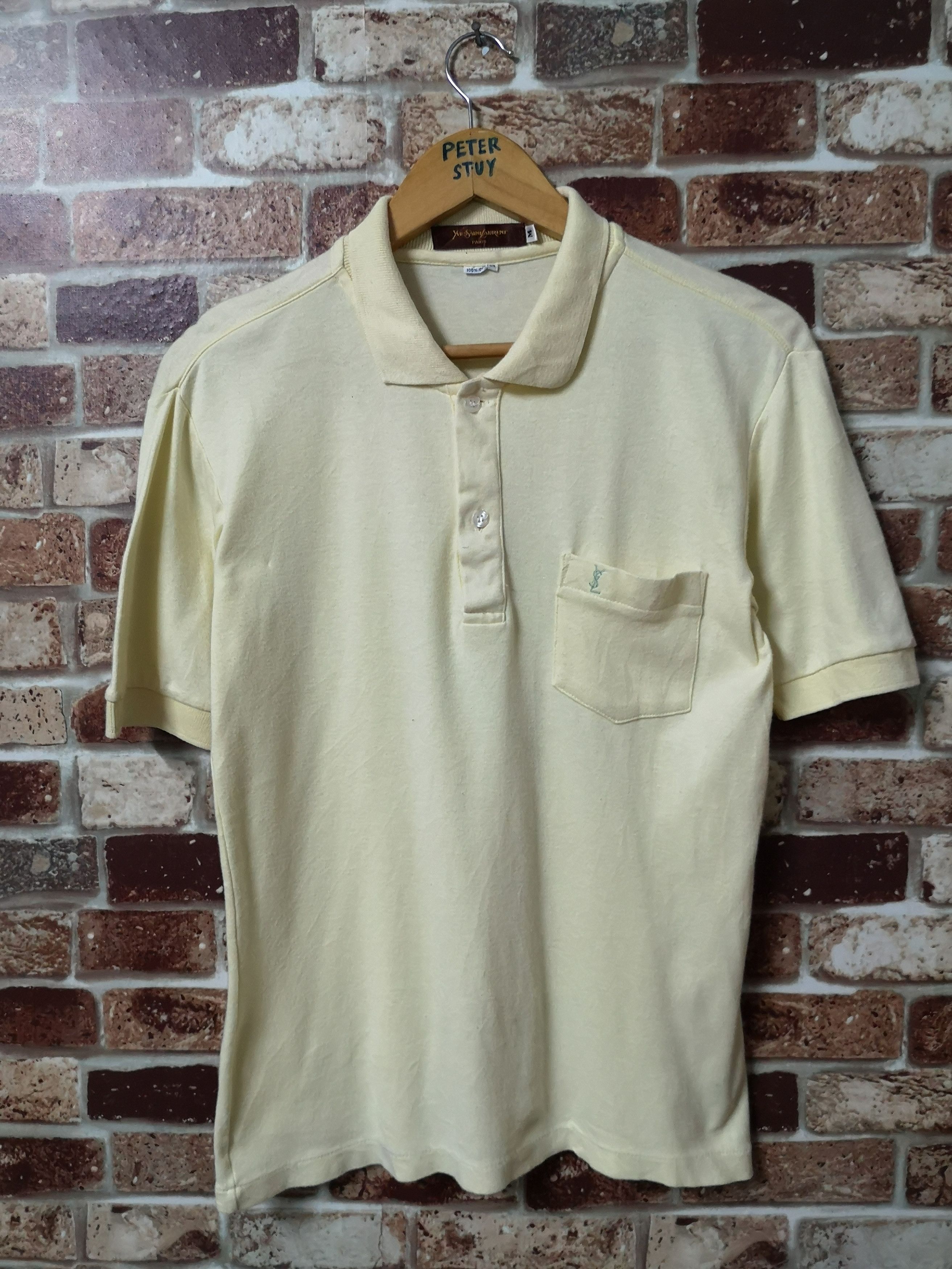 Designer × Vintage × Yves Saint Laurent 🔥Yves Saint Laurent Polo Single Pocket Size US M / EU 48-50 / 2 - 1 Thumbnail