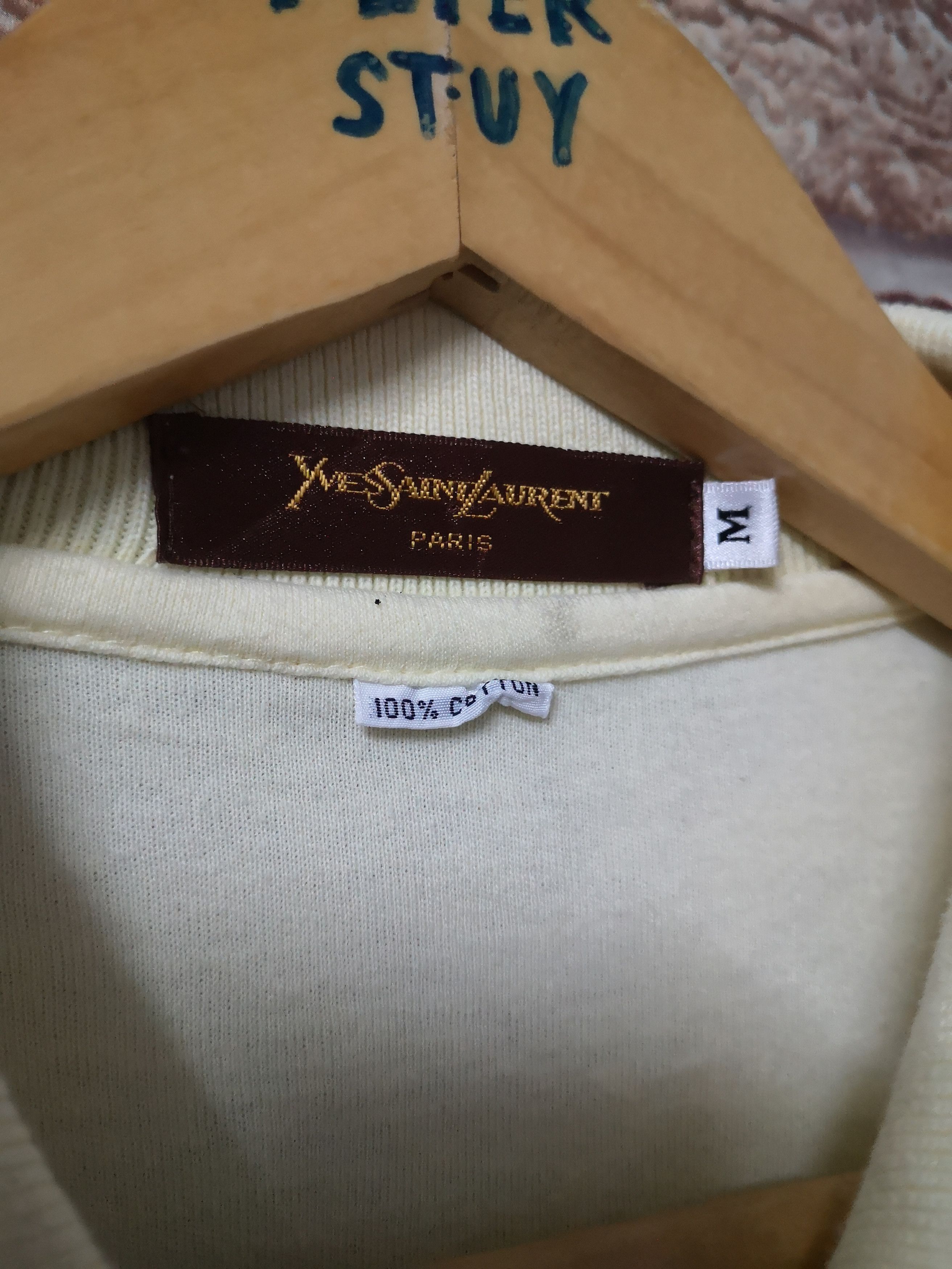 Designer × Vintage × Yves Saint Laurent 🔥Yves Saint Laurent Polo Single Pocket Size US M / EU 48-50 / 2 - 6 Thumbnail