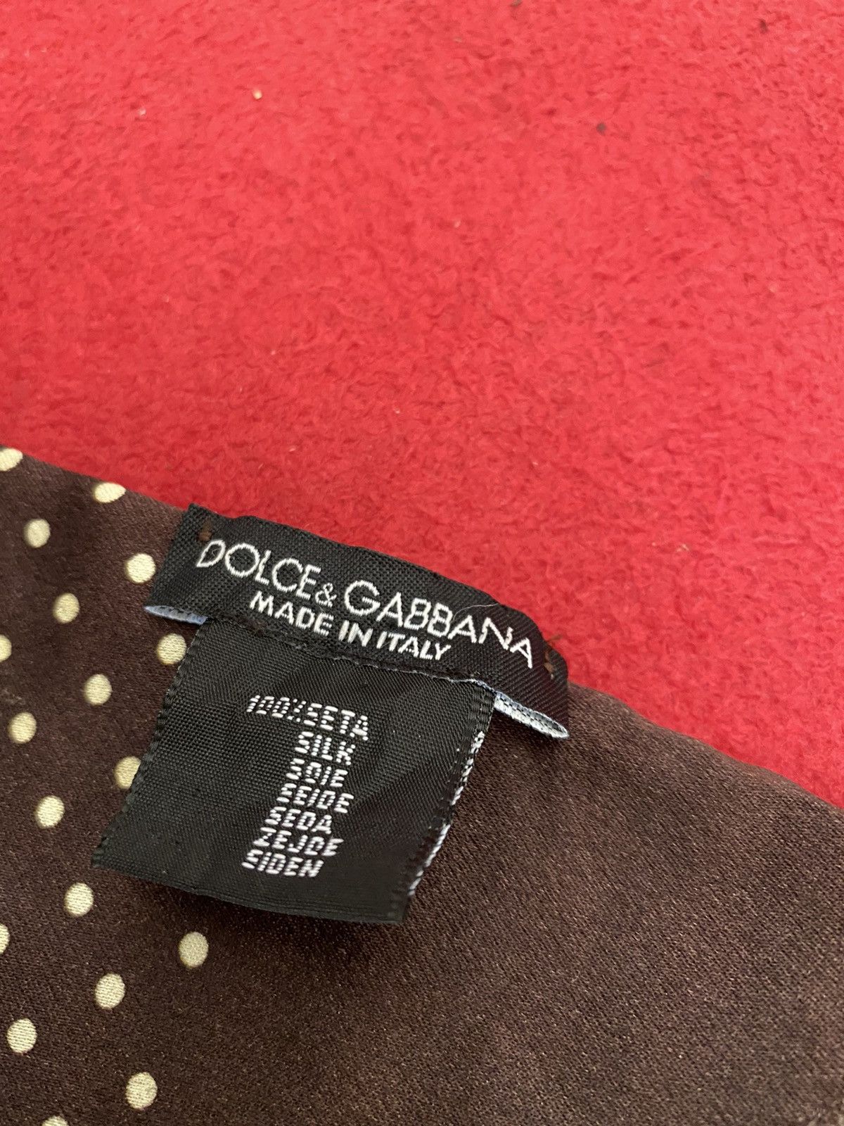 Dolce & Gabbana Dolce & Gabbana Scarf Polcadot Design Size ONE SIZE - 2 Thumbnail