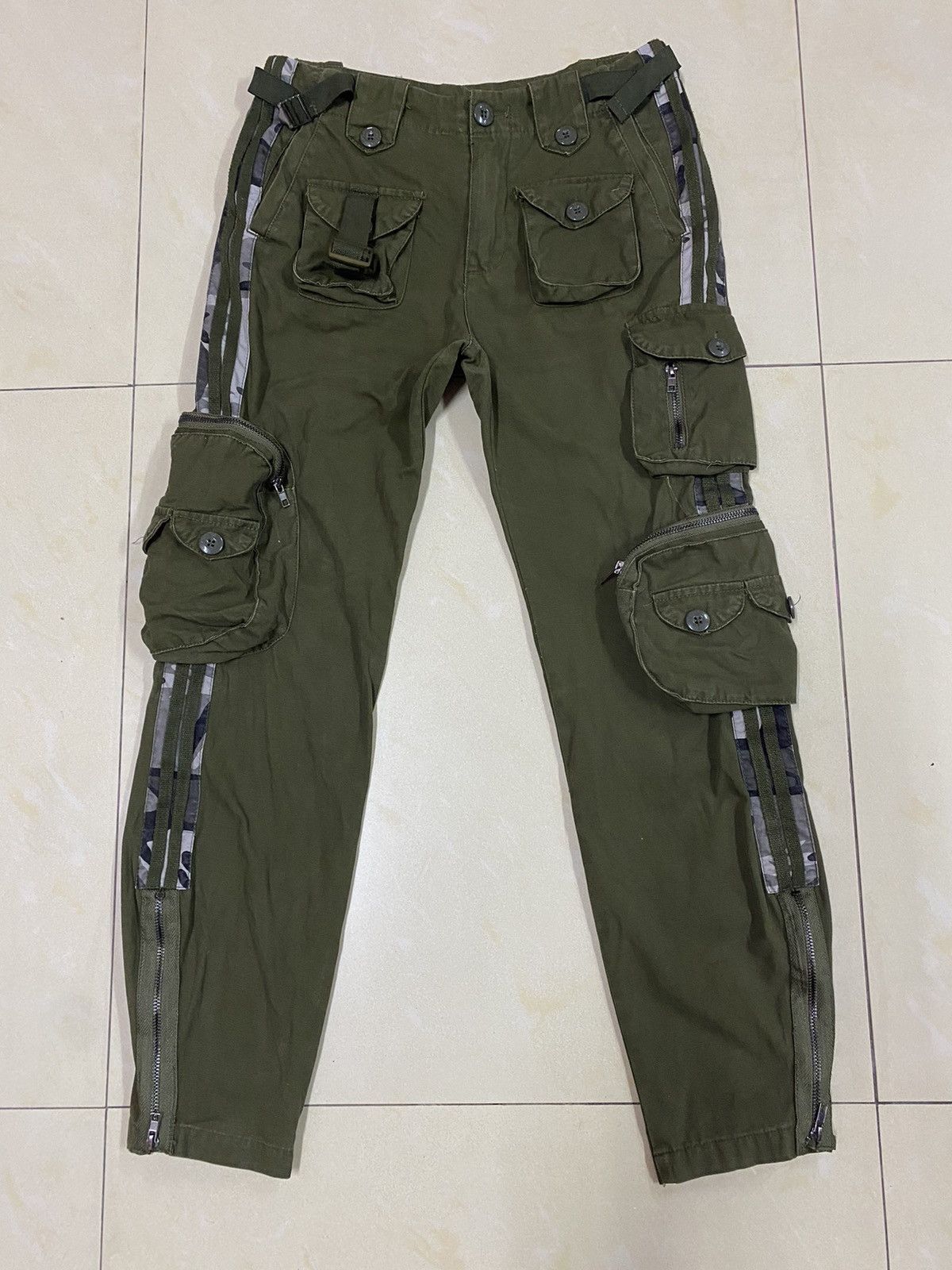 14th Addiction × Japanese Brand × Le Grande Bleu (L.G.B.) Japanese Brand Bondage Cargo Pants Size 28" / US 6 / IT 42 - 5 Thumbnail