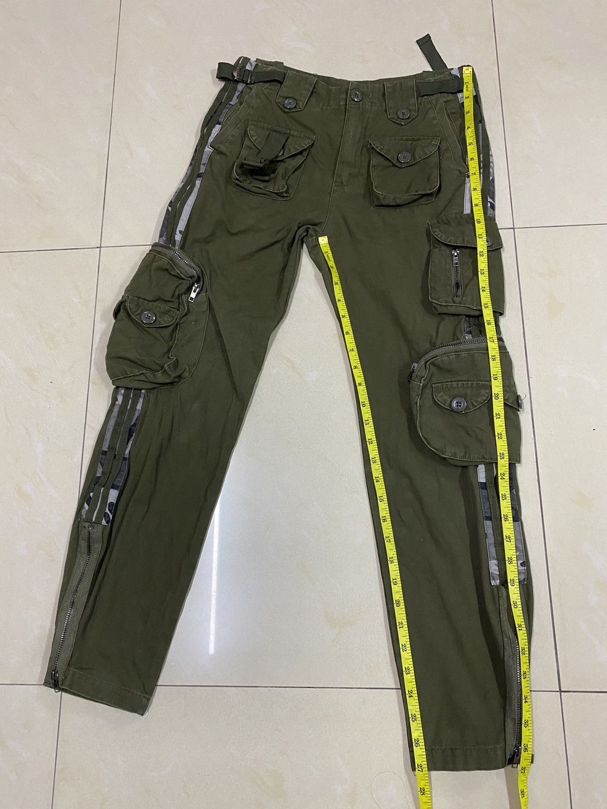 14th Addiction × Japanese Brand × Le Grande Bleu (L.G.B.) Japanese Brand Bondage Cargo Pants Size 28" / US 6 / IT 42 - 15 Thumbnail
