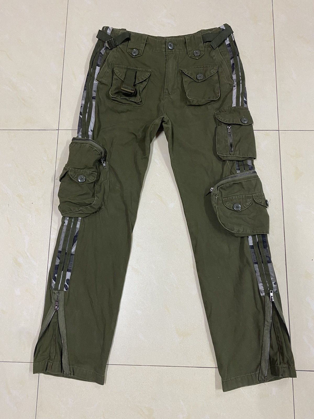14th Addiction × Japanese Brand × Le Grande Bleu (L.G.B.) Japanese Brand Bondage Cargo Pants Size 28" / US 6 / IT 42 - 1 Thumbnail