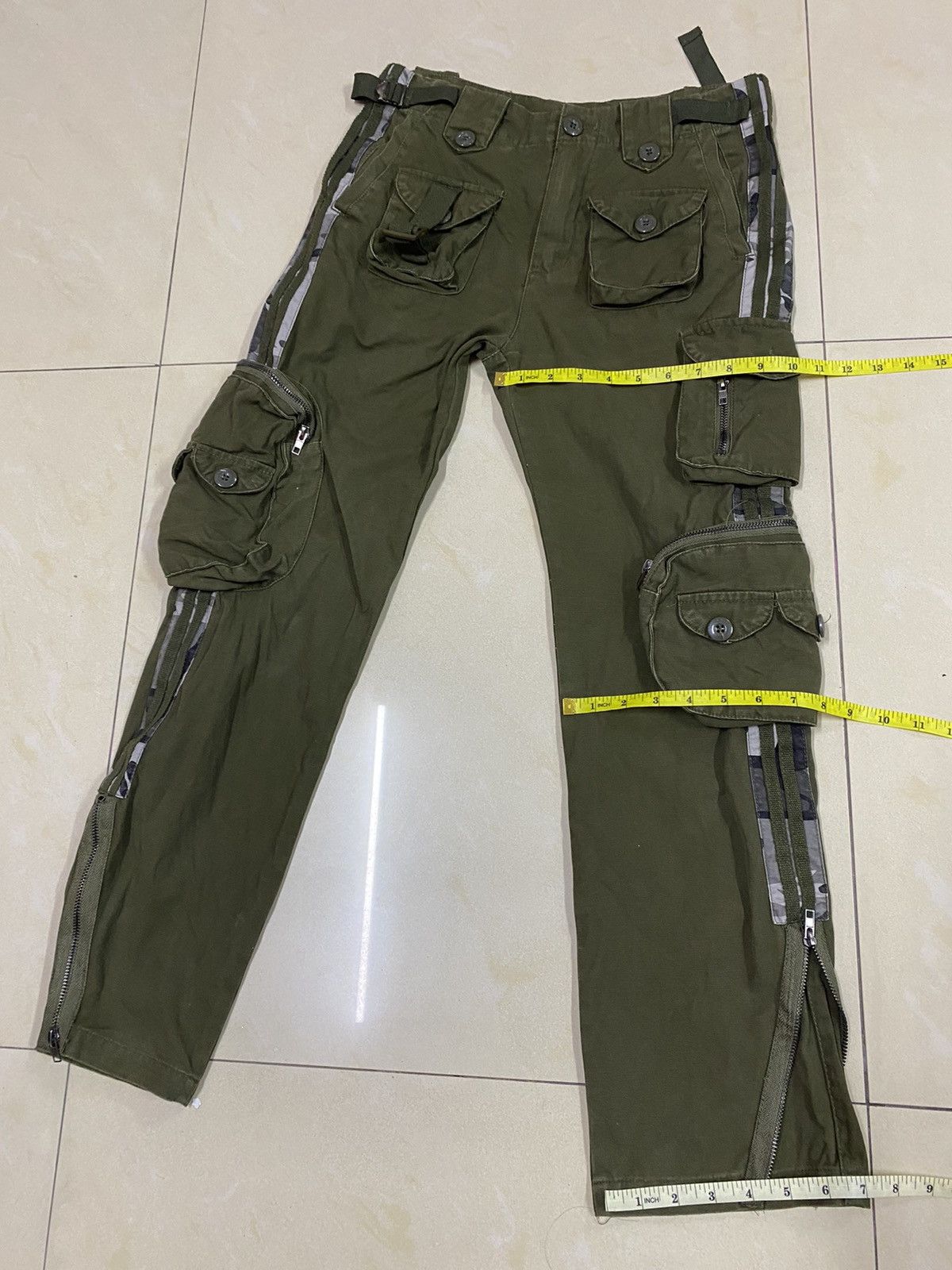 14th Addiction × Japanese Brand × Le Grande Bleu (L.G.B.) Japanese Brand Bondage Cargo Pants Size 28" / US 6 / IT 42 - 14 Thumbnail