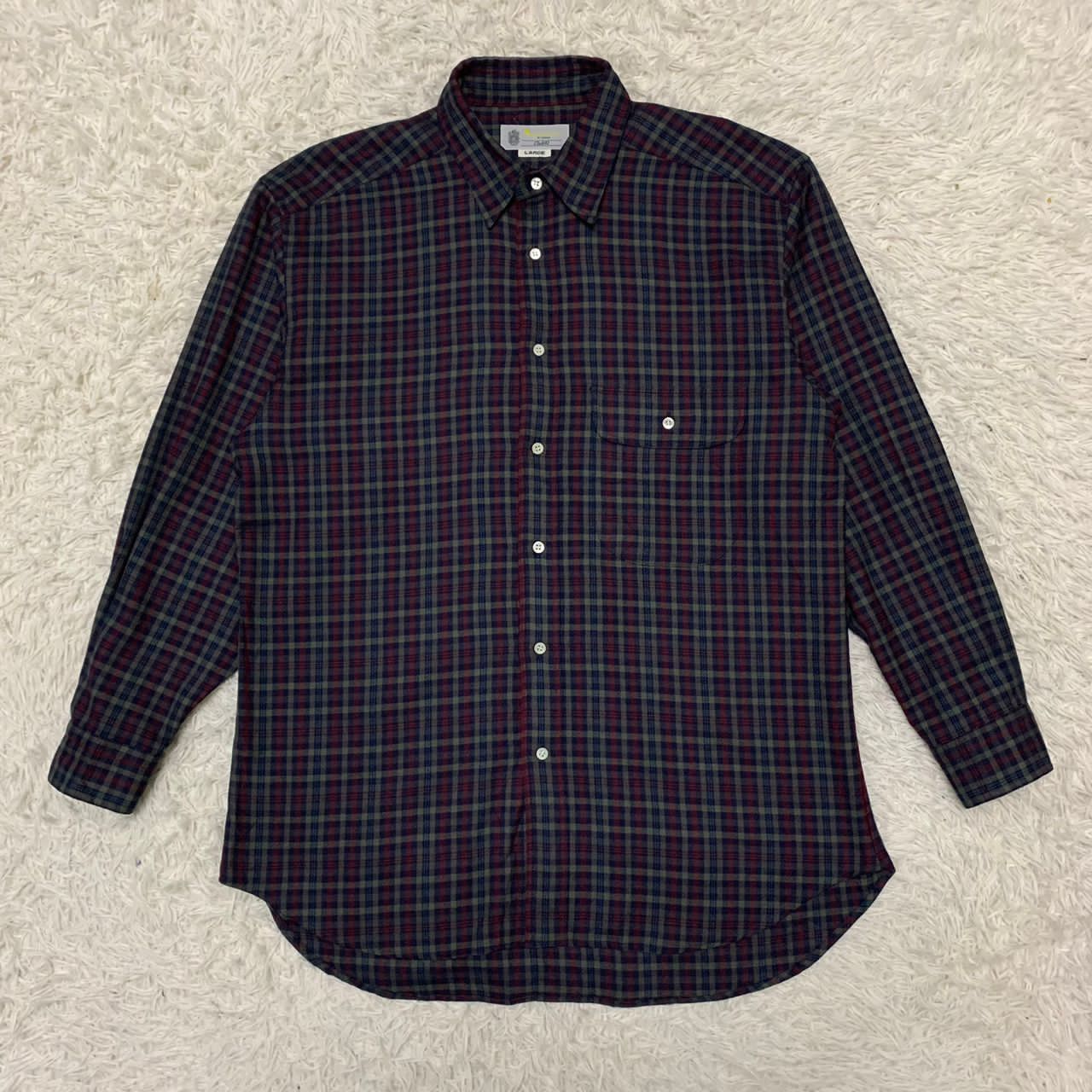 Aquascutum × Japanese Brand Aquascutum button up shirt Size US L / EU 52-54 / 3 - 1 Thumbnail