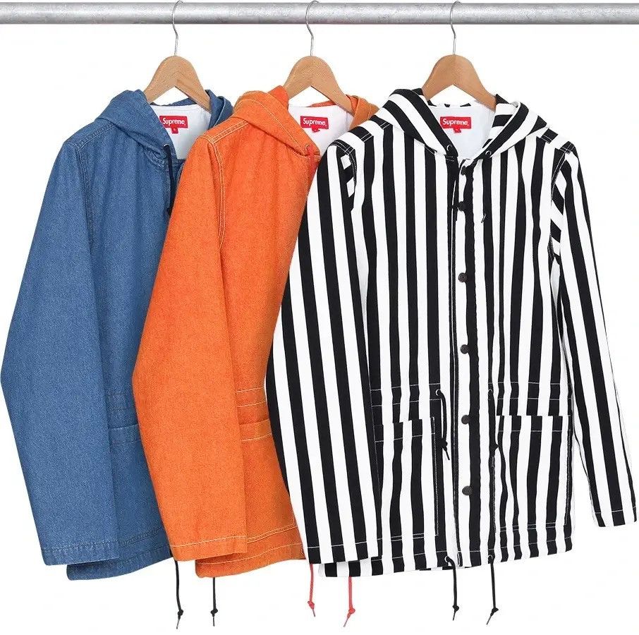 Supreme Hooded Orange Denim Parka S/S 2014