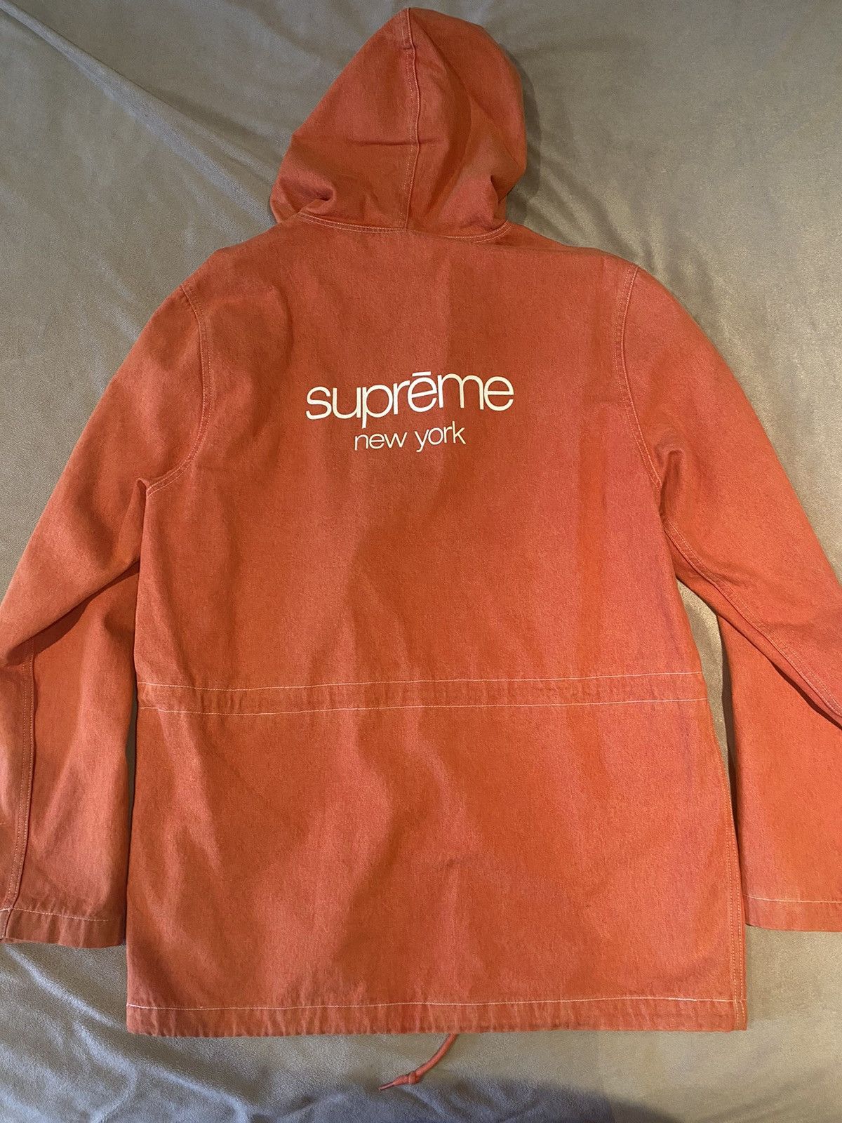 Supreme Supreme Hooded Orange Denim Parka S/S 2014