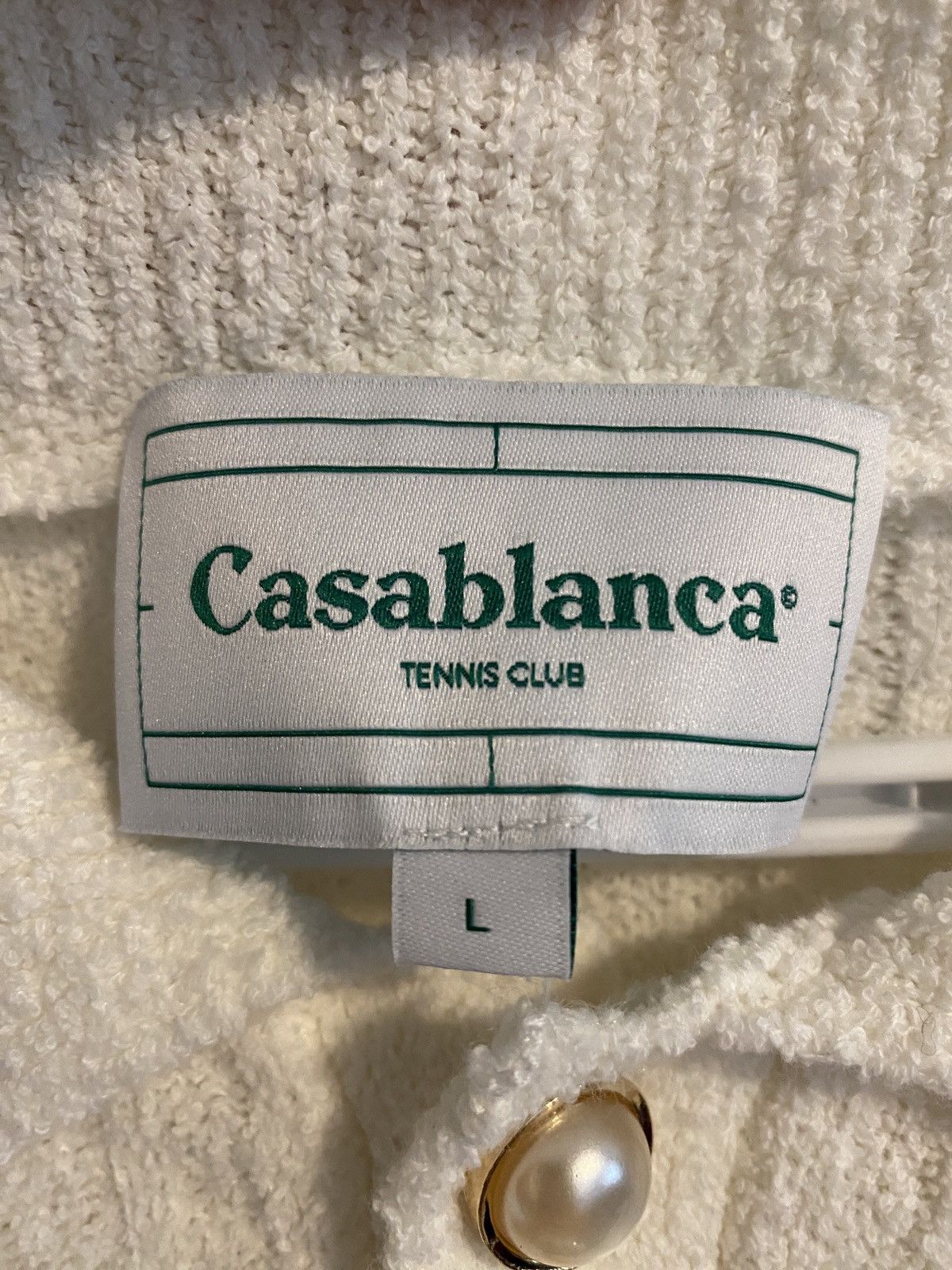 Casablanca Casablanca Off White Patch Polo Size US L / EU 52-54 / 3 - 4 Thumbnail