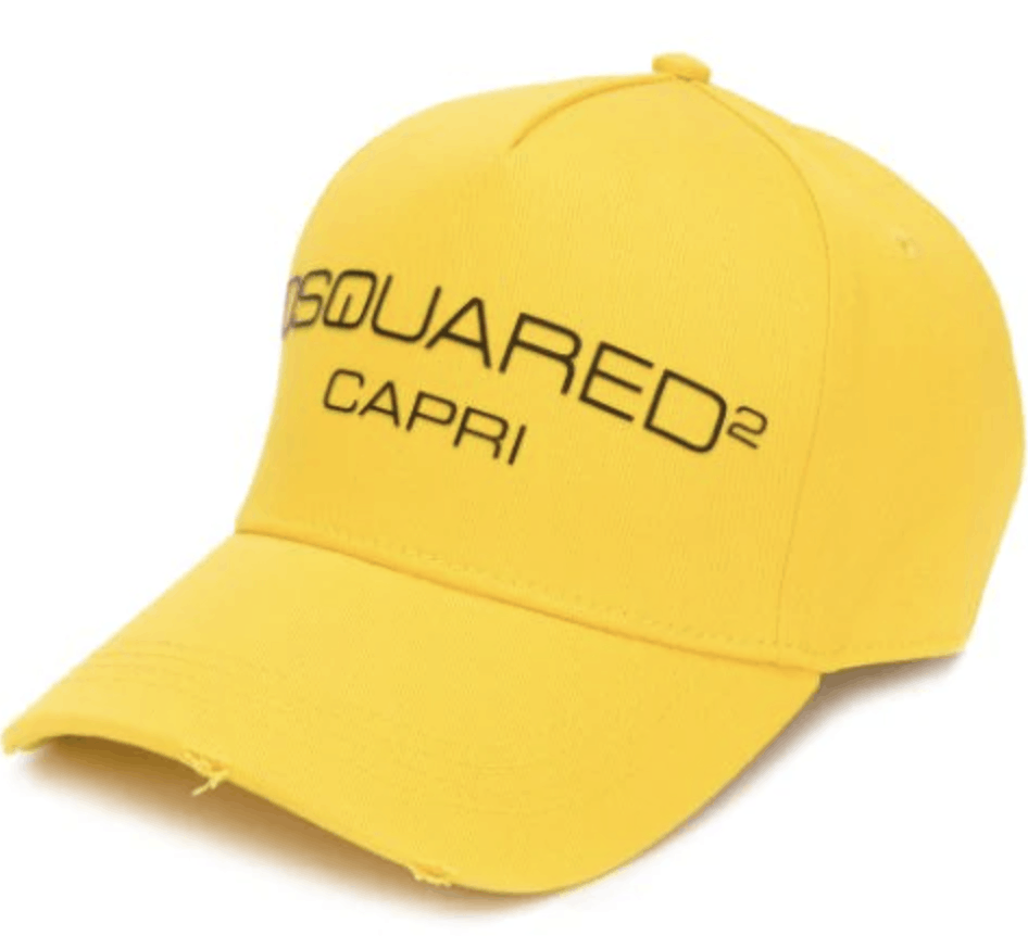 Dsquared2 DSQUARED2 CAPRI YELLOW CAP 100%AUTHENTIC ONE SIZE Size ONE SIZE - 3 Thumbnail