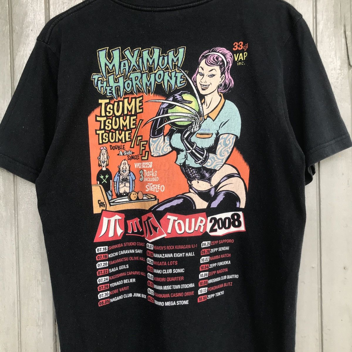 Band Tees × Japanese Brand × Vintage Rare‼️MAXIMUM THE HORMONE Tour 2008 Size US M / EU 48-50 / 2 - 2 Thumbnail
