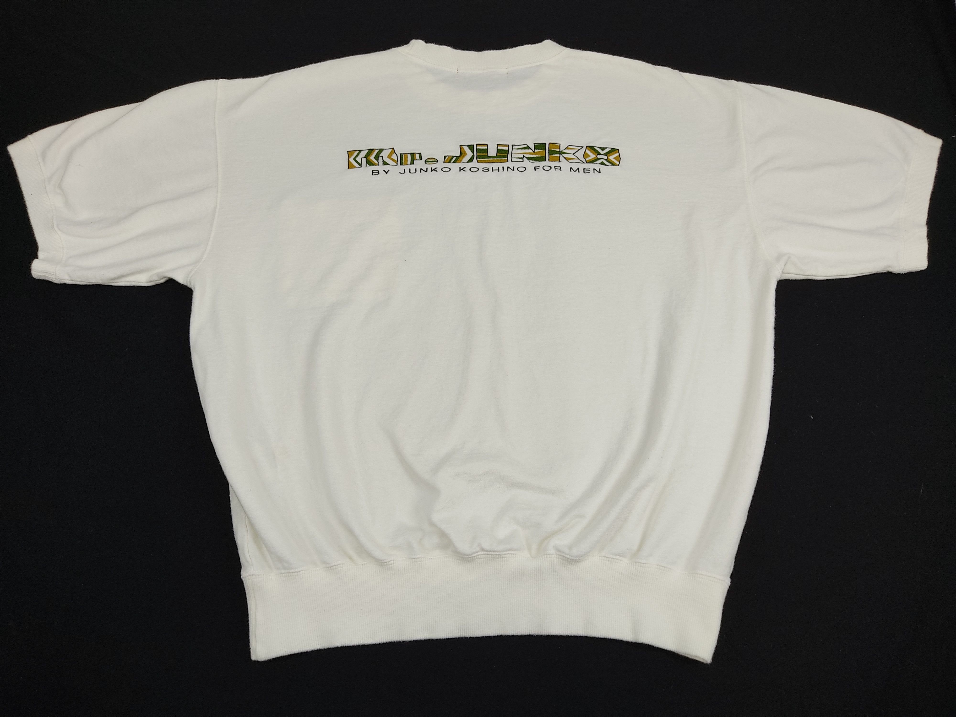 Hiroko Koshino Homme Vintage Mr. Junko Koshino Thick Sweatshirt Short Sleeve Size US M / EU 48-50 / 2 - 1 Thumbnail