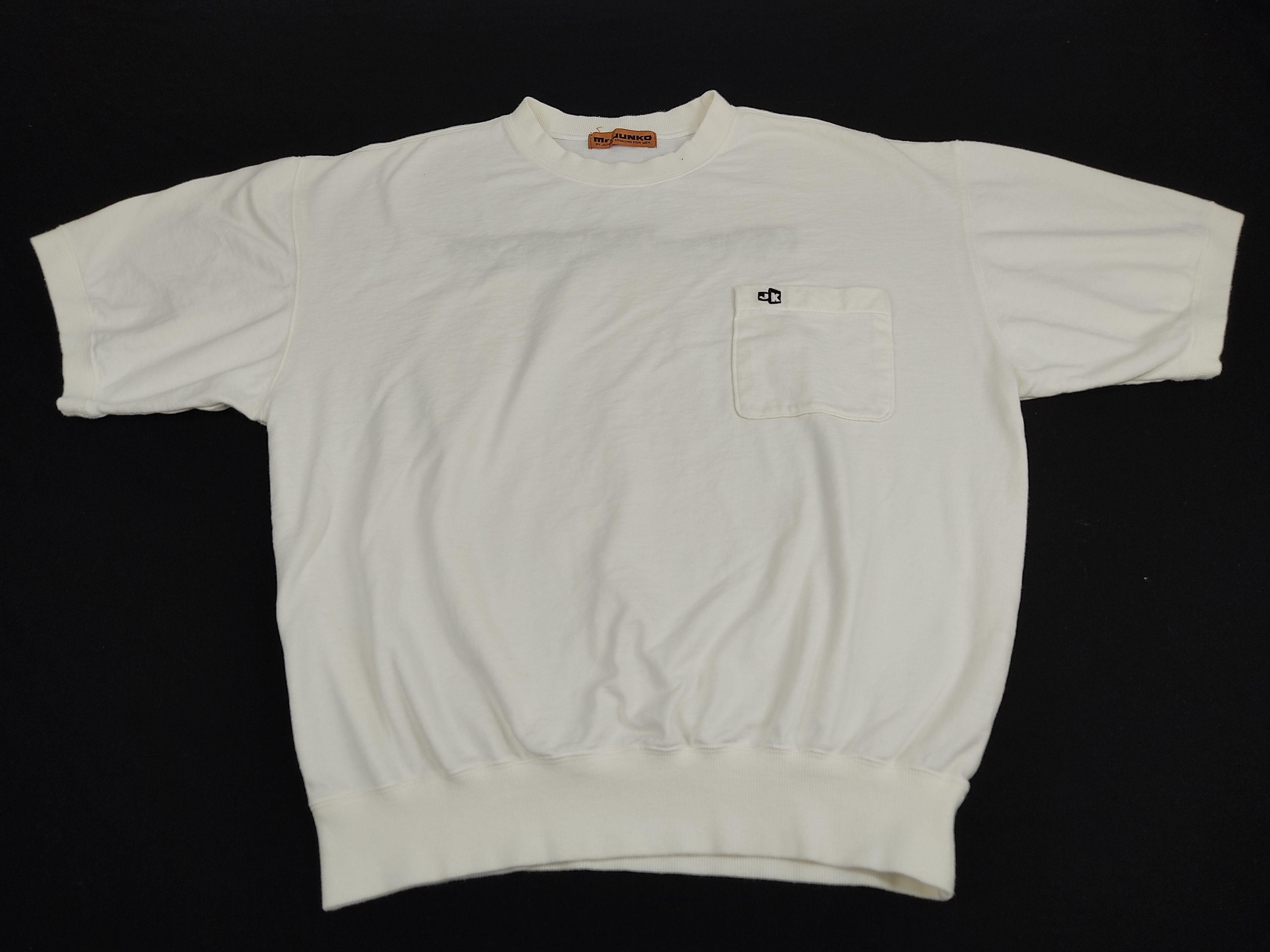 Hiroko Koshino Homme Vintage Mr. Junko Koshino Thick Sweatshirt Short Sleeve Size US M / EU 48-50 / 2 - 3 Thumbnail