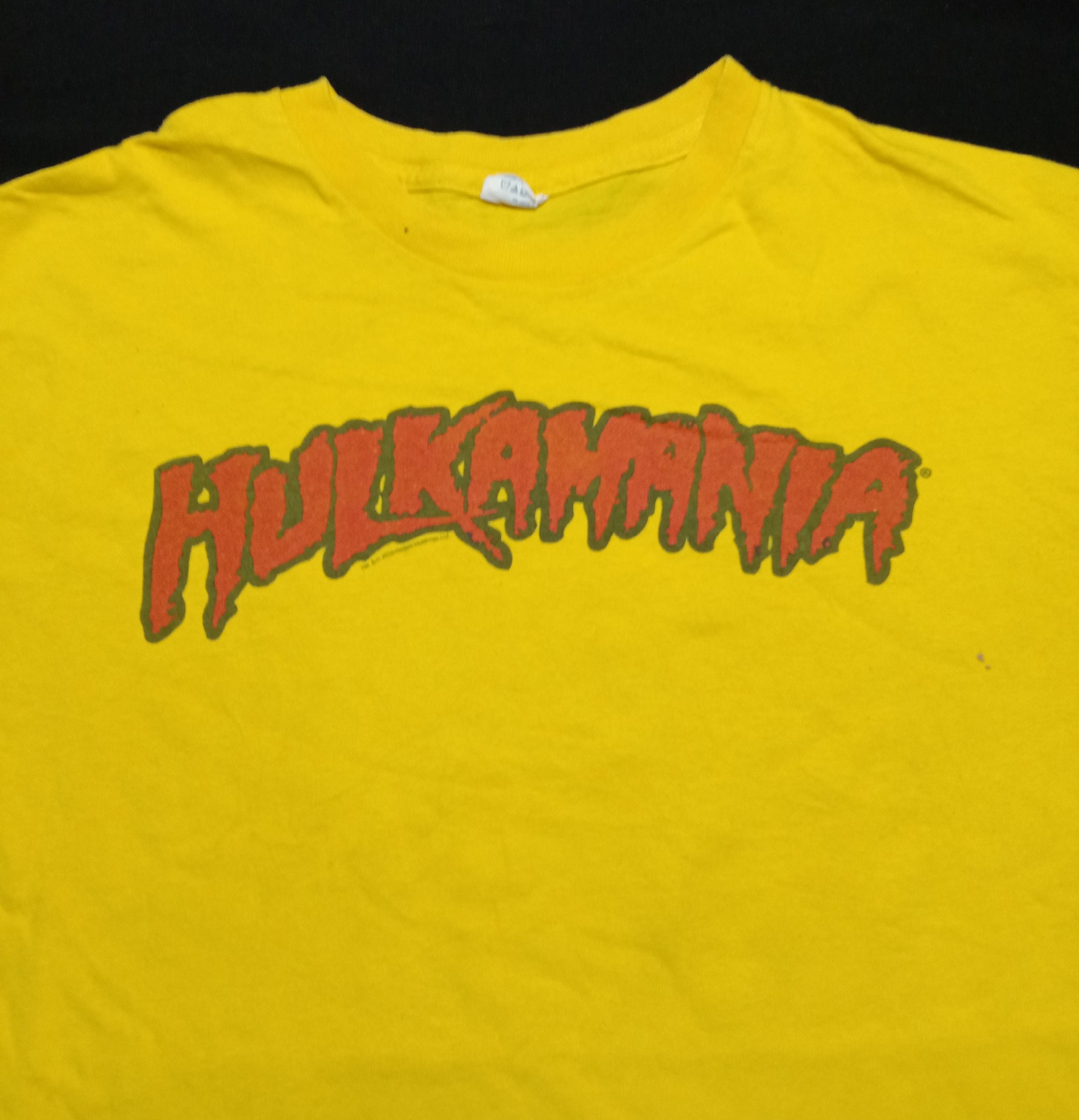 Vintage Hulkmania Hulk Hogan WWF/WWE Tee Size US M / EU 48-50 / 2 - 2 Thumbnail